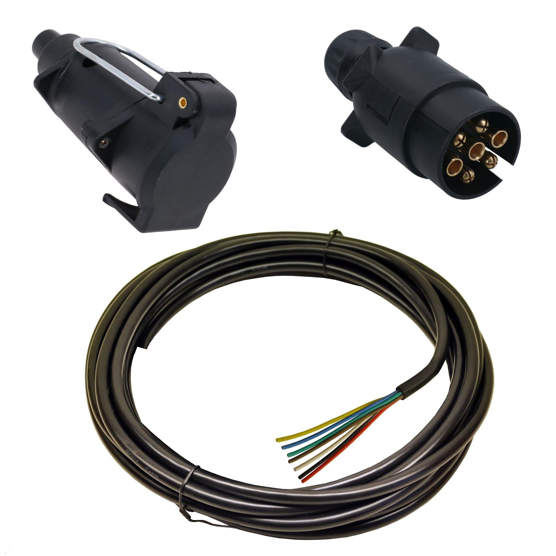 10 Meter (33 Fuß) Anhänger Licht Bord Verlängerung Kabel Blei Stecker + Buchse