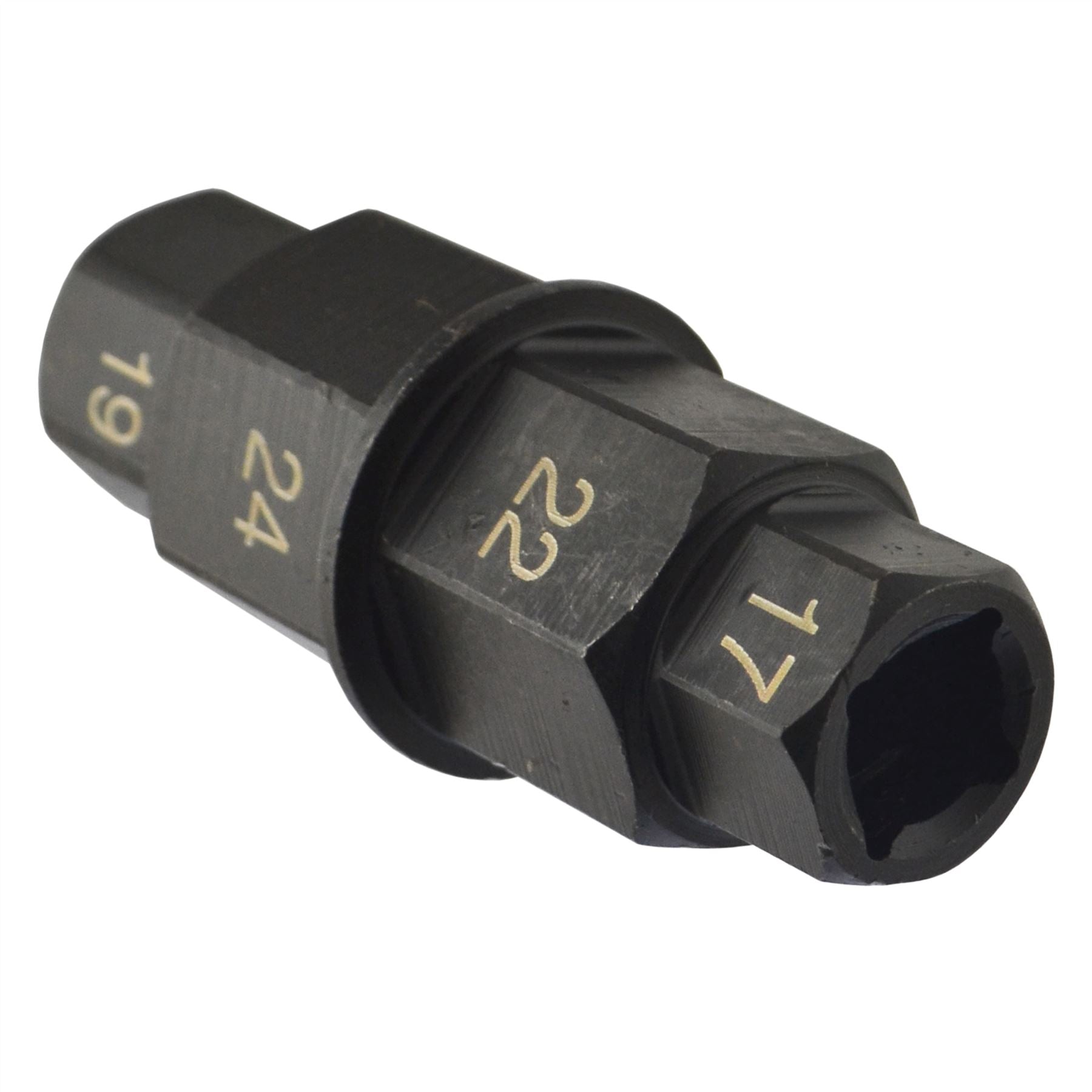 Adaptateur d'axe de roue avant de moto/vélo Clé hexagonale 17, 19, 22 et 24 mm