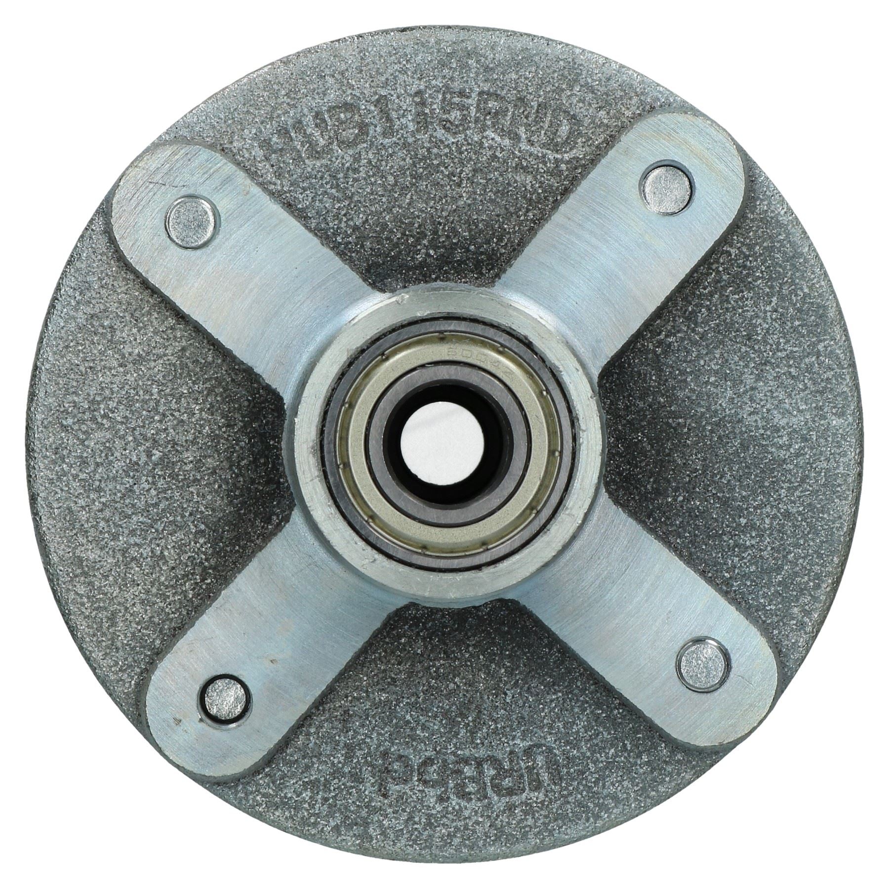 Paire de moyeux de roue de remorque en fonte 115 mm PCD avec roulements scellés pour Erde Daxara