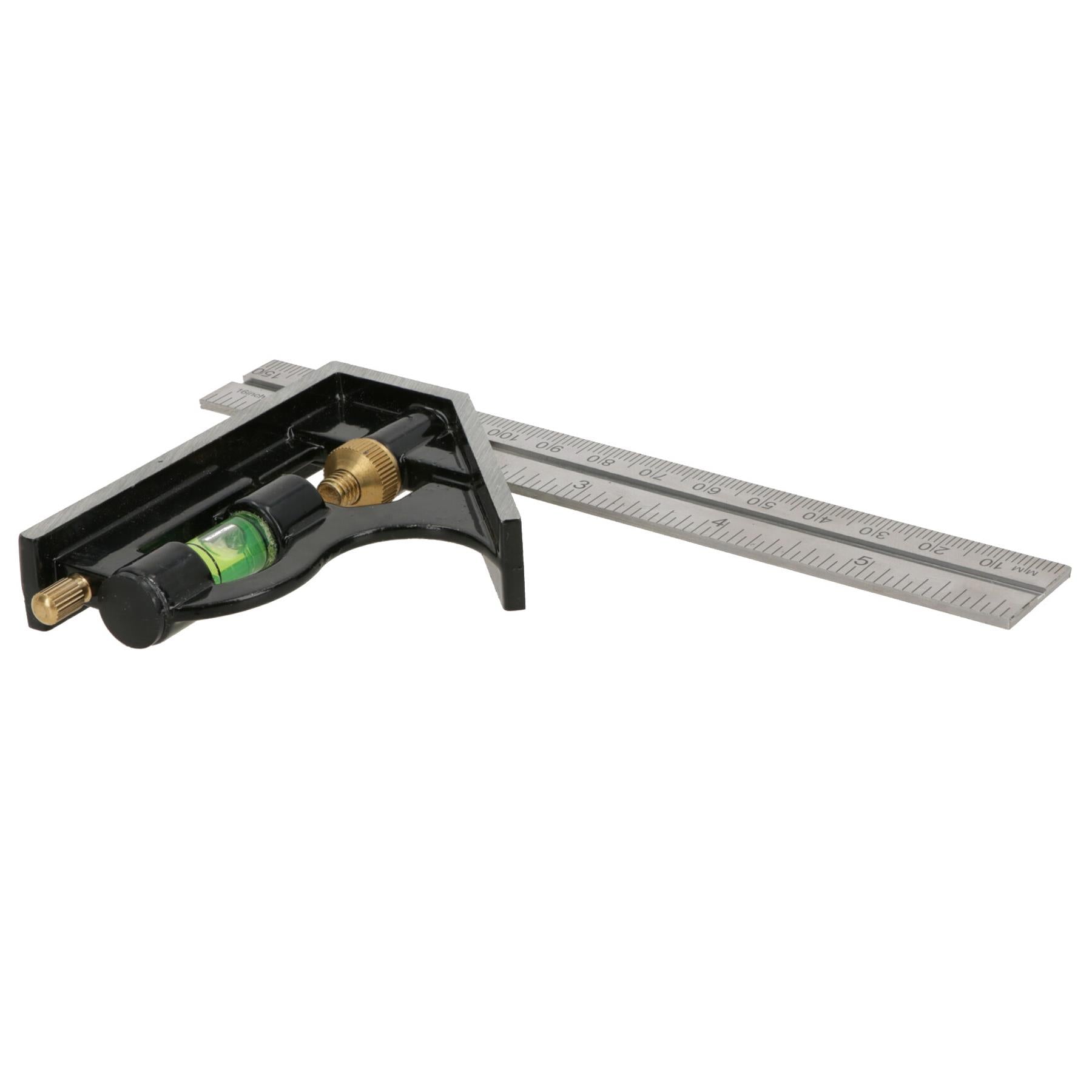 6 Inch / 150mm Combination Engineers Set Square + Spirit Level Fully Adjustable
