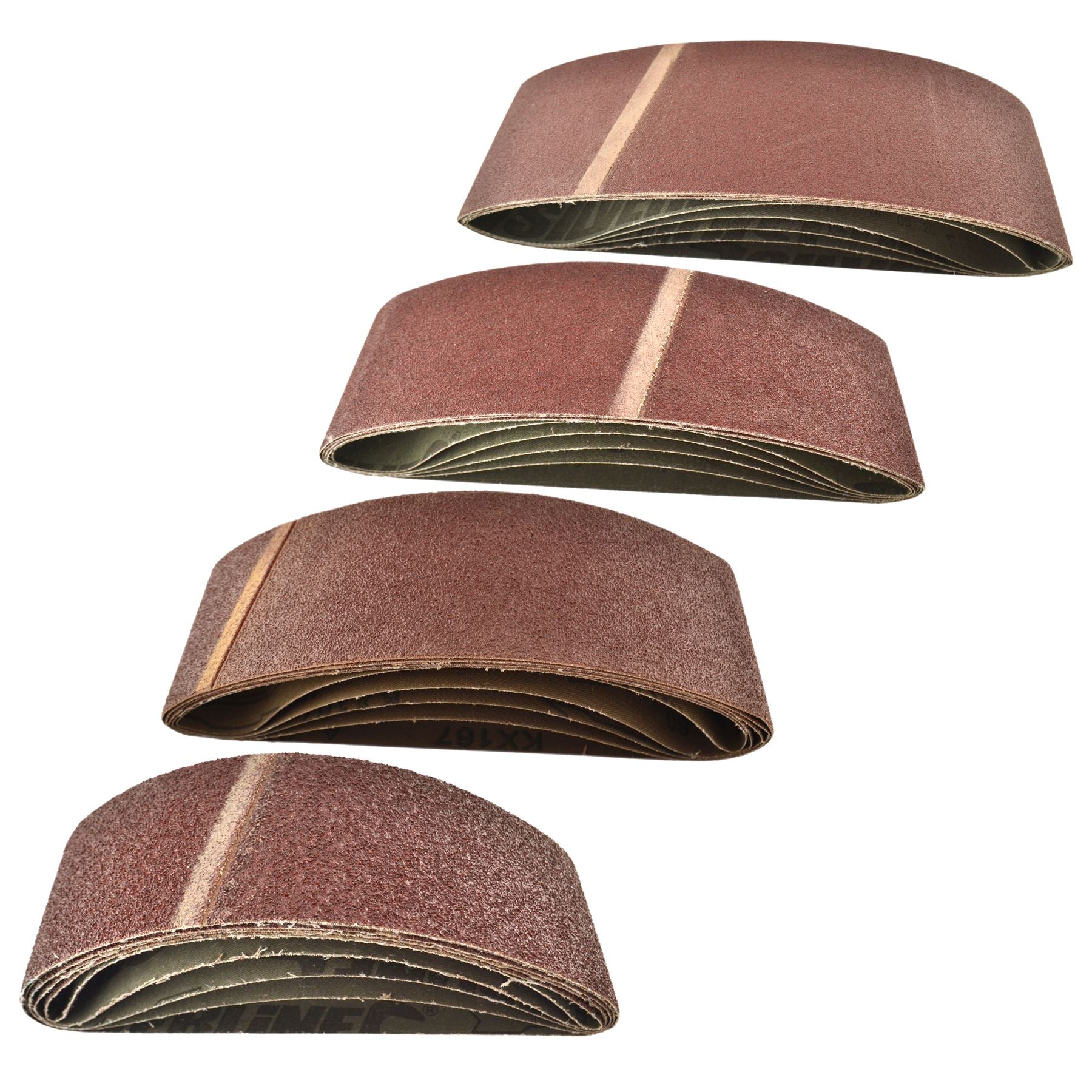 533 x 75 mm Courroie de ponçage abrasive pour ponceuse à main