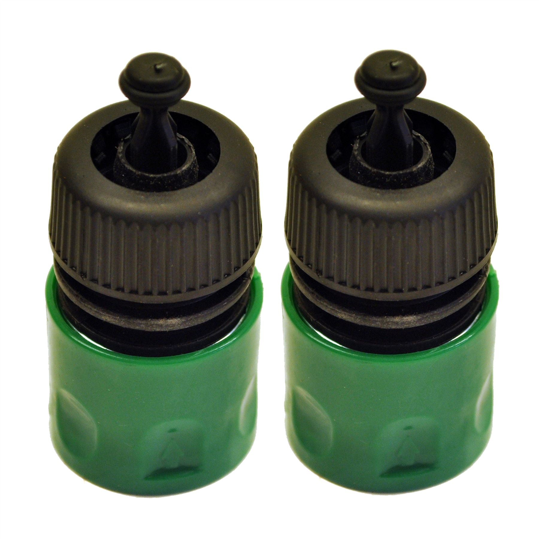 Adaptateur de tuyau d'arrosage femelle à dégagement rapide de 1/2" avec raccord de verrouillage d'arrêt, lot de 2