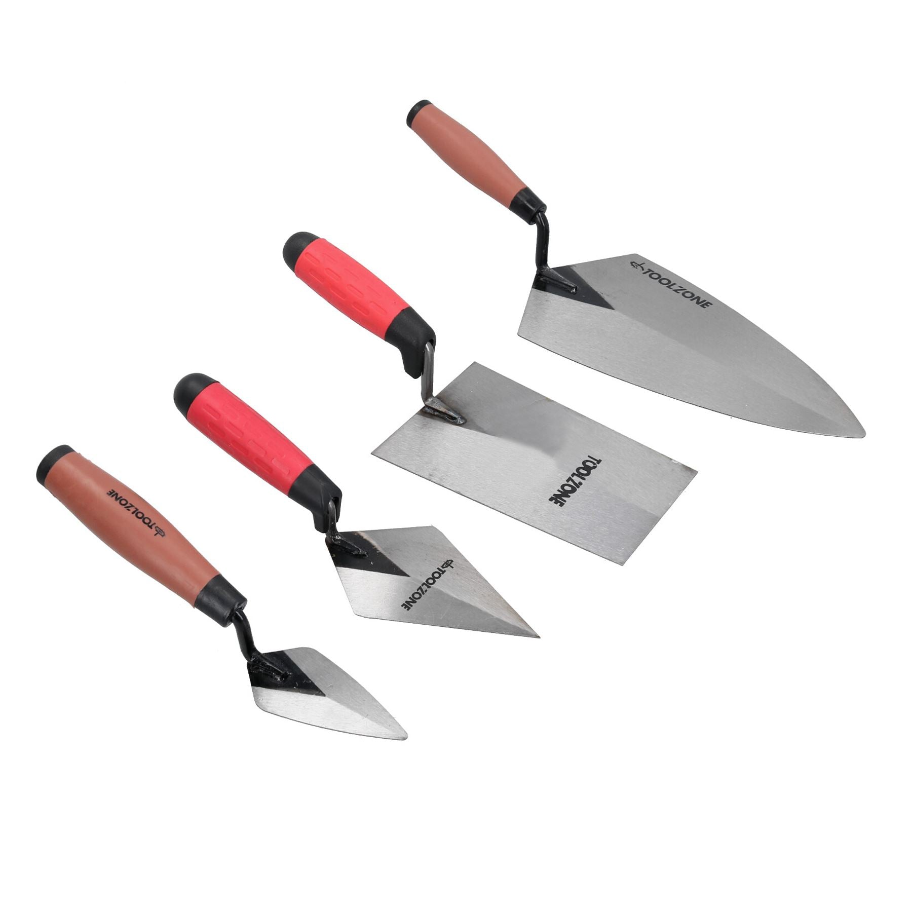 5pc Building Block Laying Trowel Set Bucket Pointing Brick + Brick Jointer Kit