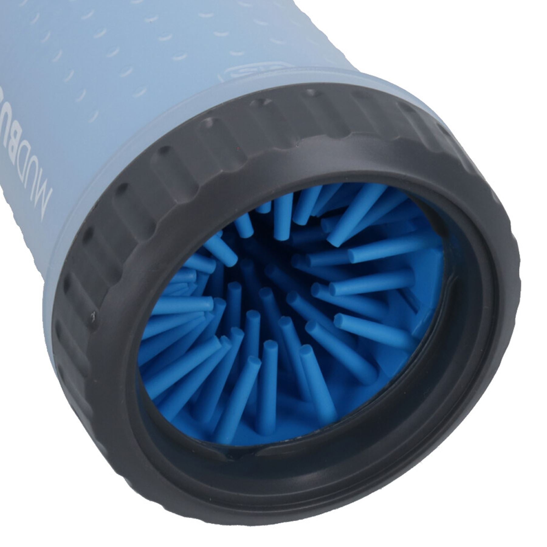 Mittlerer Pro-Blue Mud Buster Tragbarer Hundepfotenreiniger mit Deckel für schlammige Spaziergänge