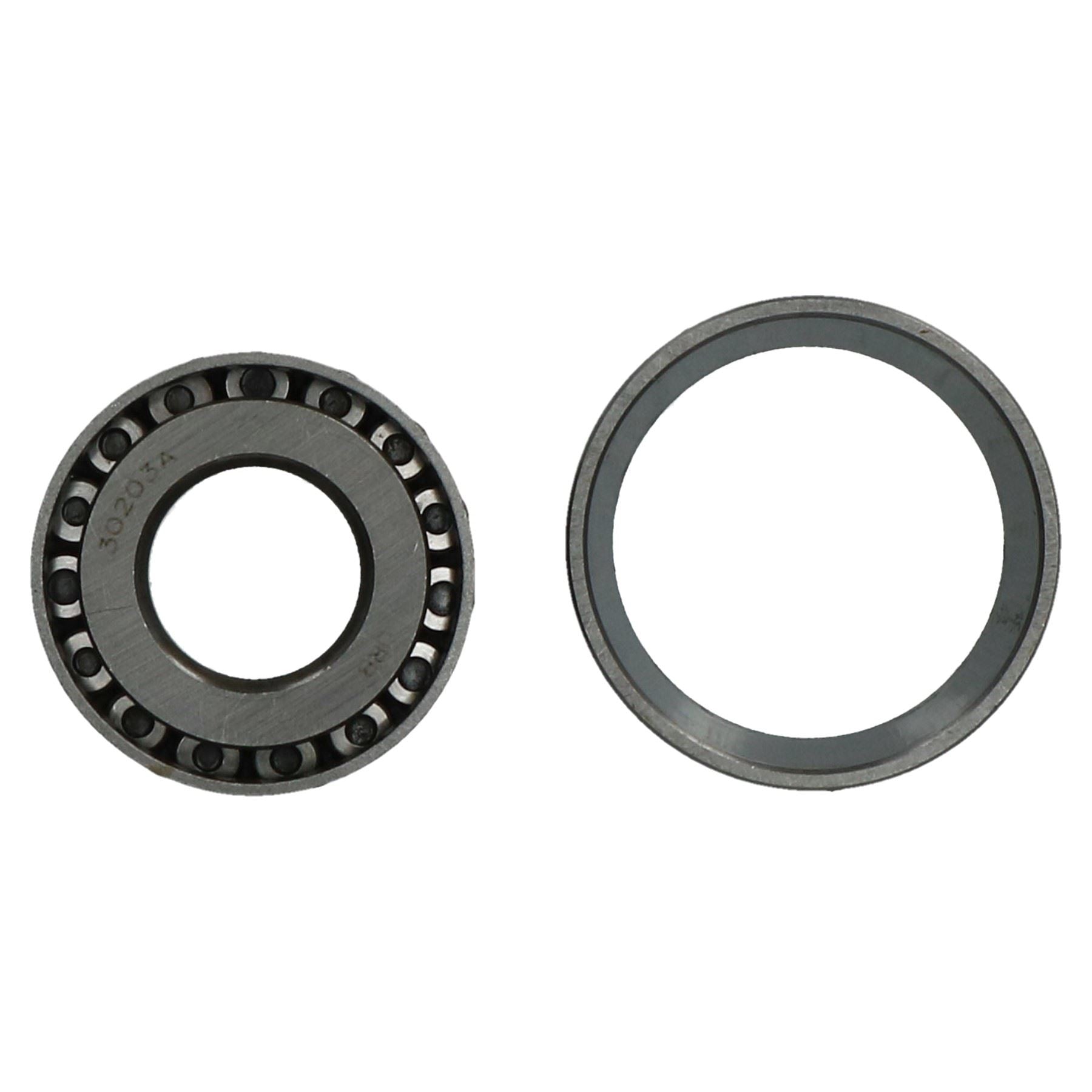 Kegelrollenlager und Laufring für Anhänger, 17 x 40 x 13,25 mm, auf ALKO 369689-Nabe