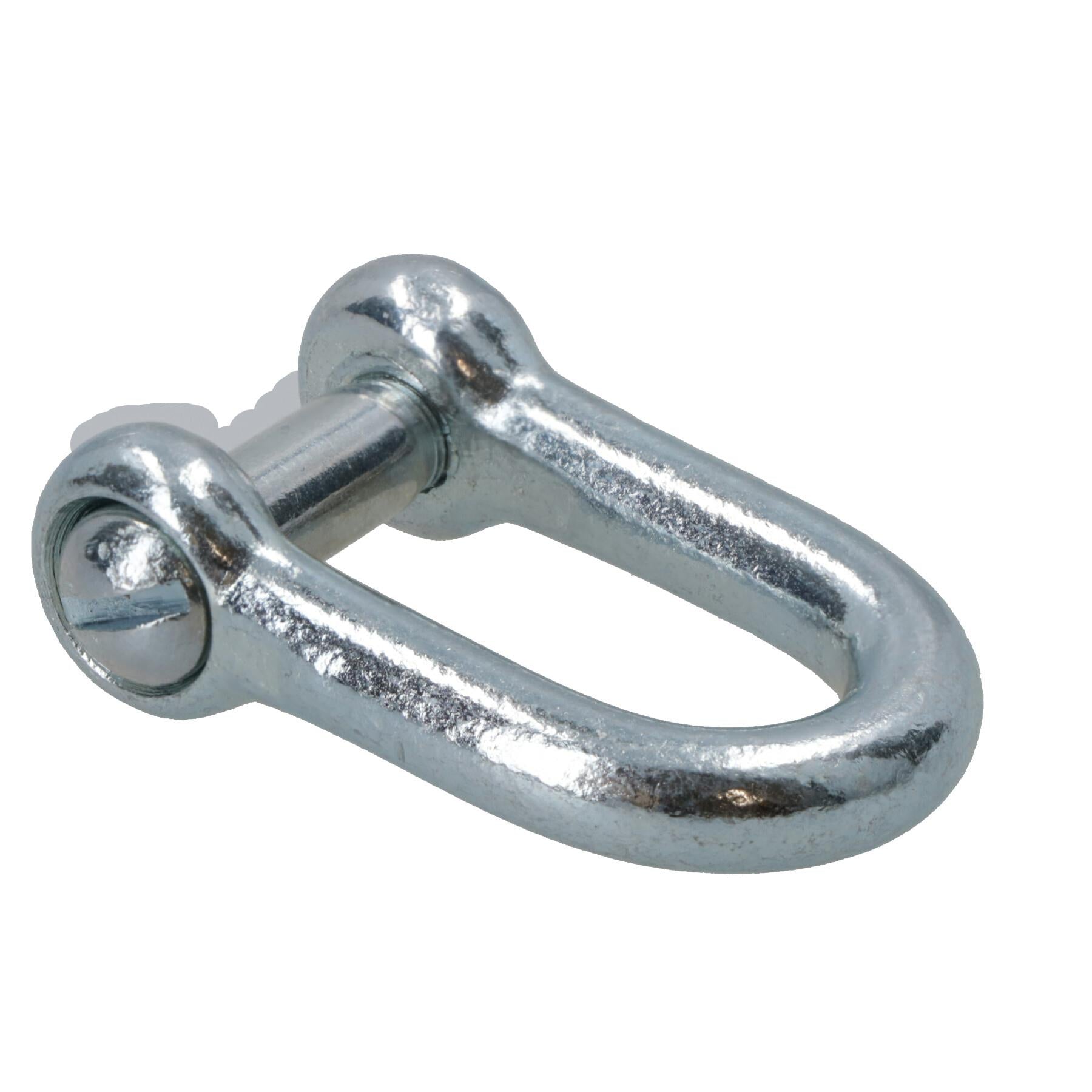 Galvanised D Shackle 6mm with Countersunk Pin Chain Link Chandlery
