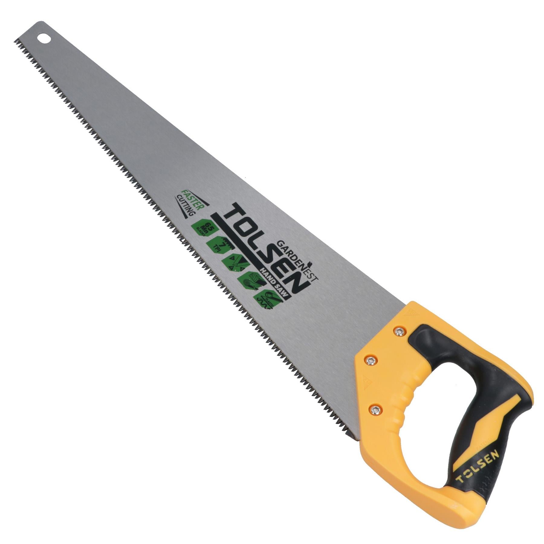 Hardpoint Hand Saw 20" 500mm Wood Cutter Cutting Tool With Soft Grip Handle