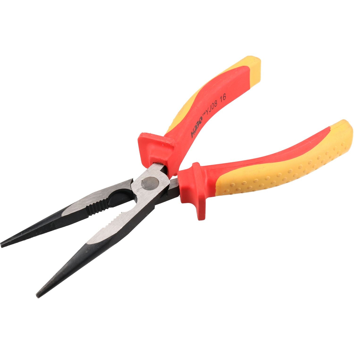 Pince à bec long isolée VDE 200 mm 8 pouces pour électriciens Utilisation hybride électrique