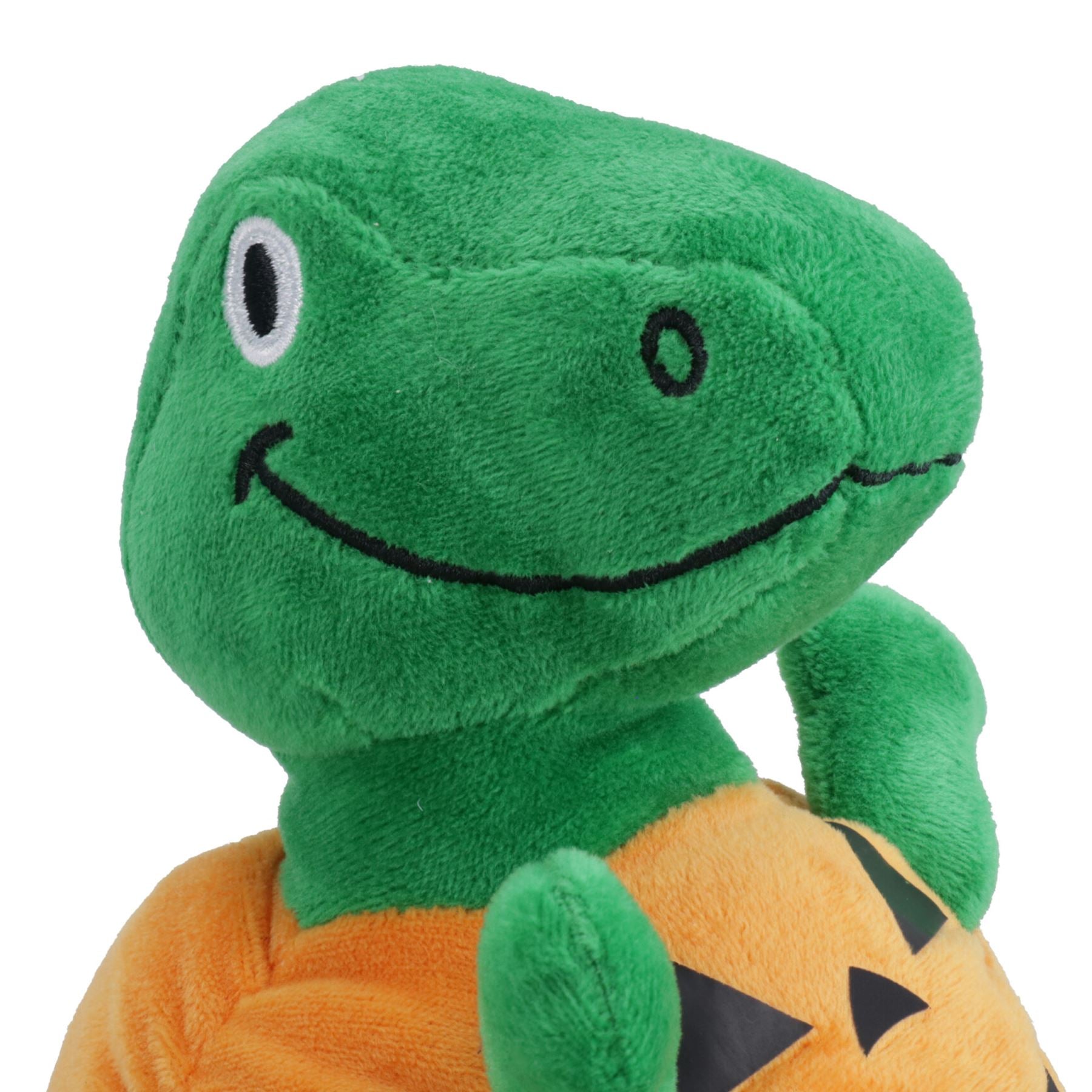 Chien Chiot Petit Cadeau d'Halloween Peluche Réconfortante Dinosaure Couineur Dans Un Jouet Citrouille
