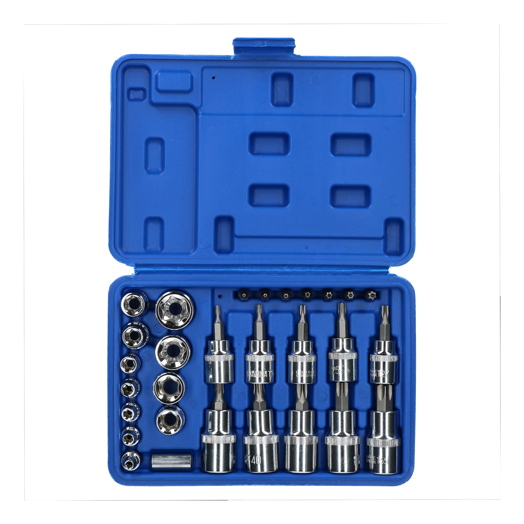 Douilles de sécurité inviolables Torx Star mâles et femelles, entraînement 1/4", 3/8", 1/2", 29 pièces