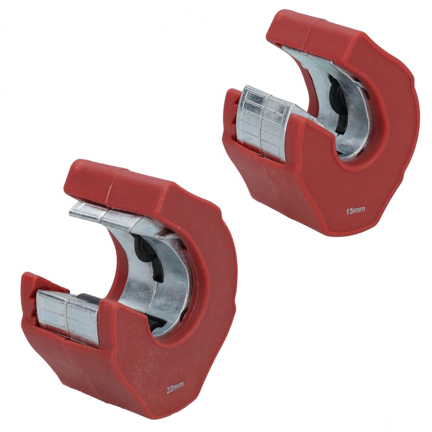 Coupe-tubes en cuivre et acier inoxydable à cliquet à une main pour 15 mm à 22 mm