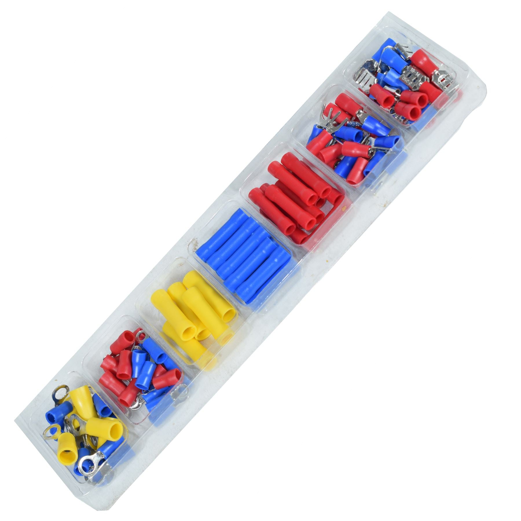 Elektriker-Draht-Crimpzange, Crimp-Schneidwerkzeug und Flachsteckverbinder-Set, 101-teilig