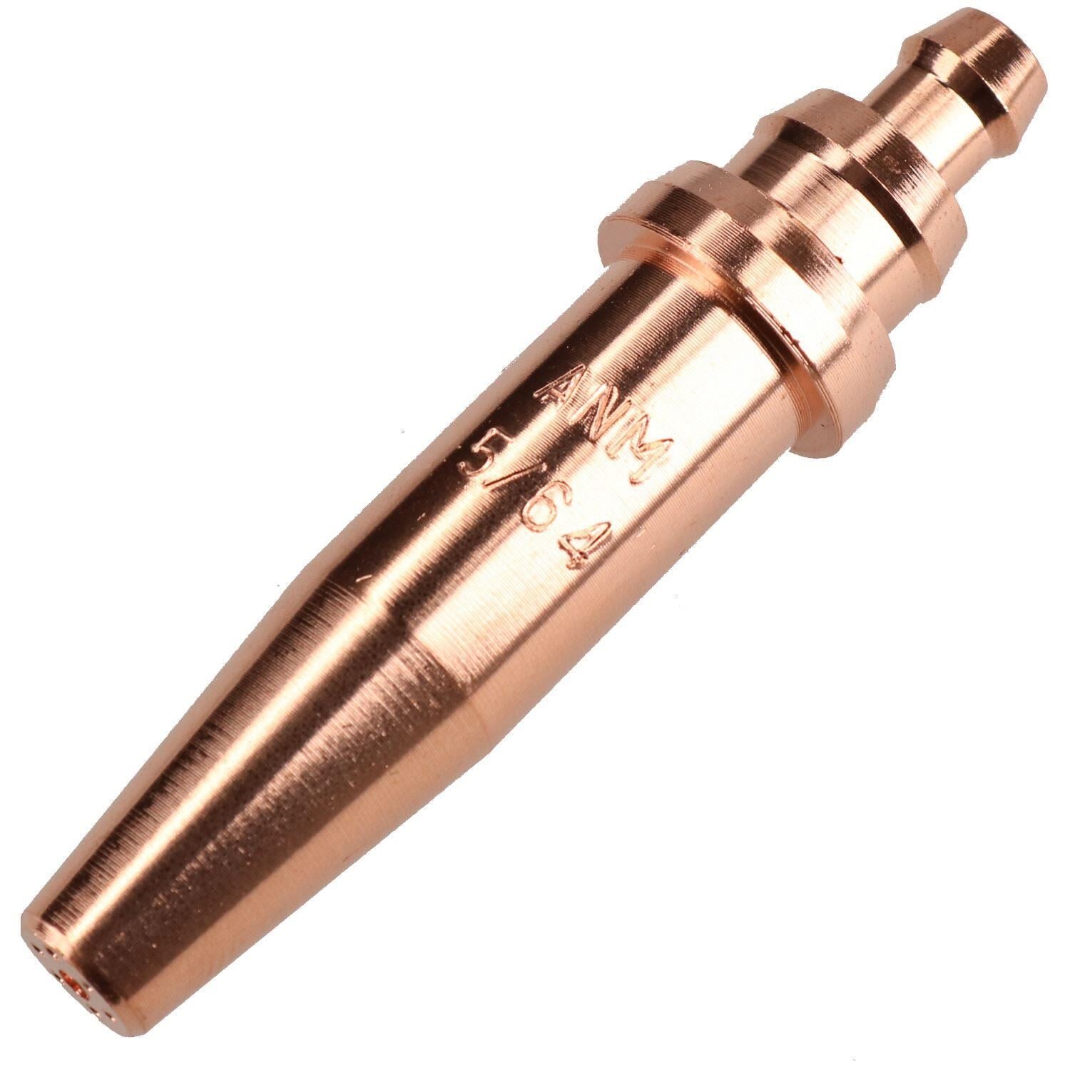 ANM Oxy Acetylene Gas Cutting Nozzle Tip Standard length 1/32" - 1/16" Oxygen