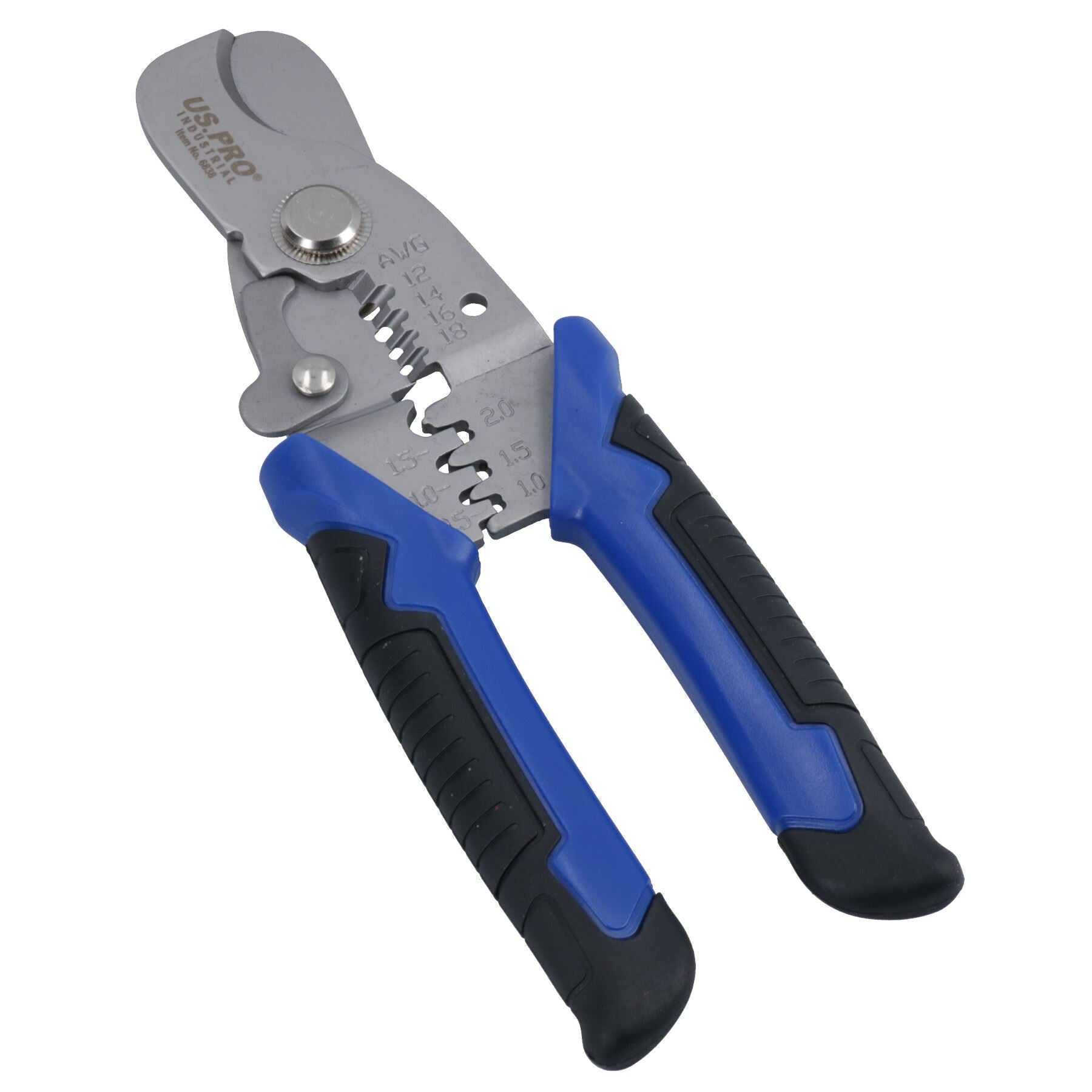 7in Multifunctional Cable Cutter Wire Stripper Crimper Stainless Steel Construction