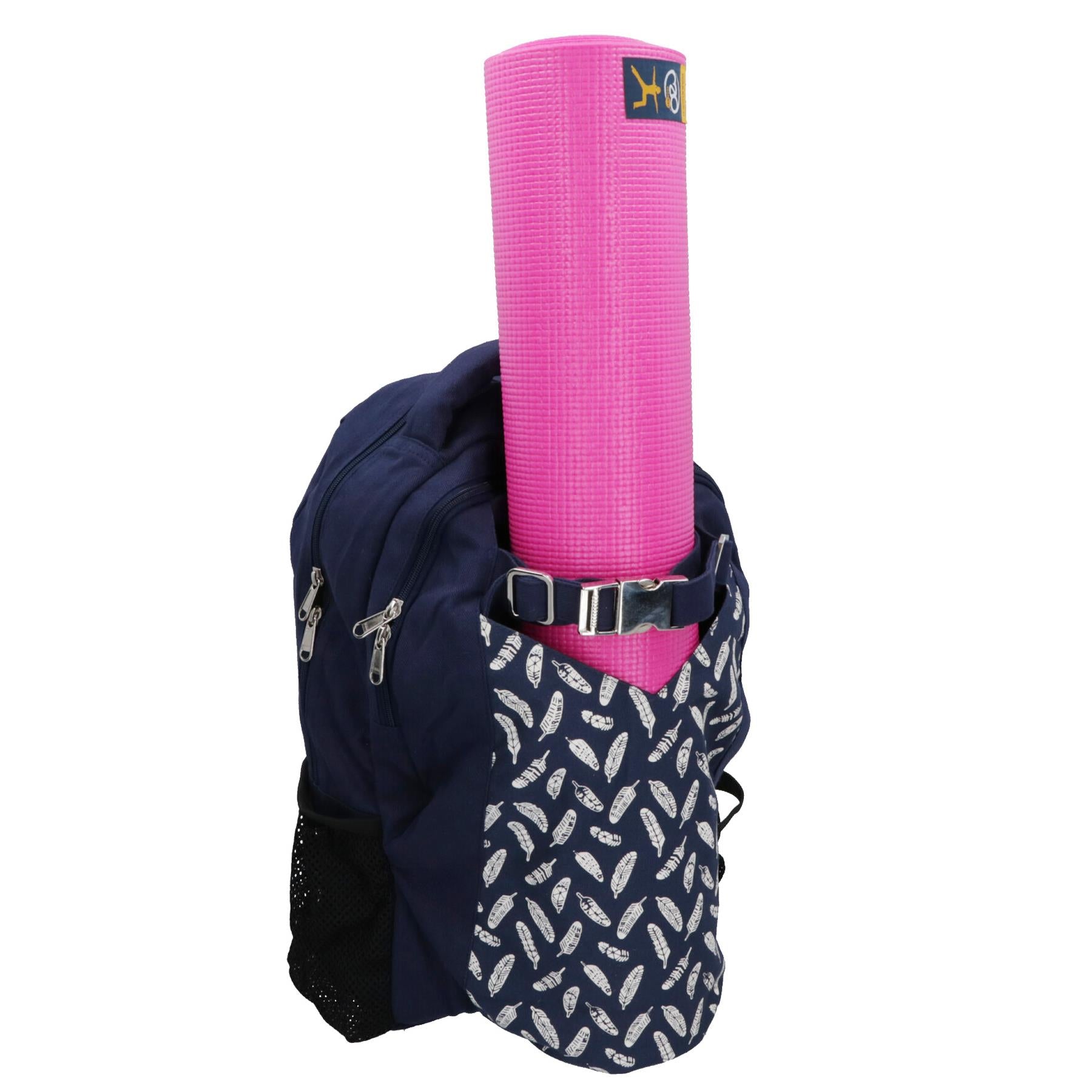 Yoga Pilates Backpack Kit Bag Travel Mat Blue or Green Studio Gym Fitness