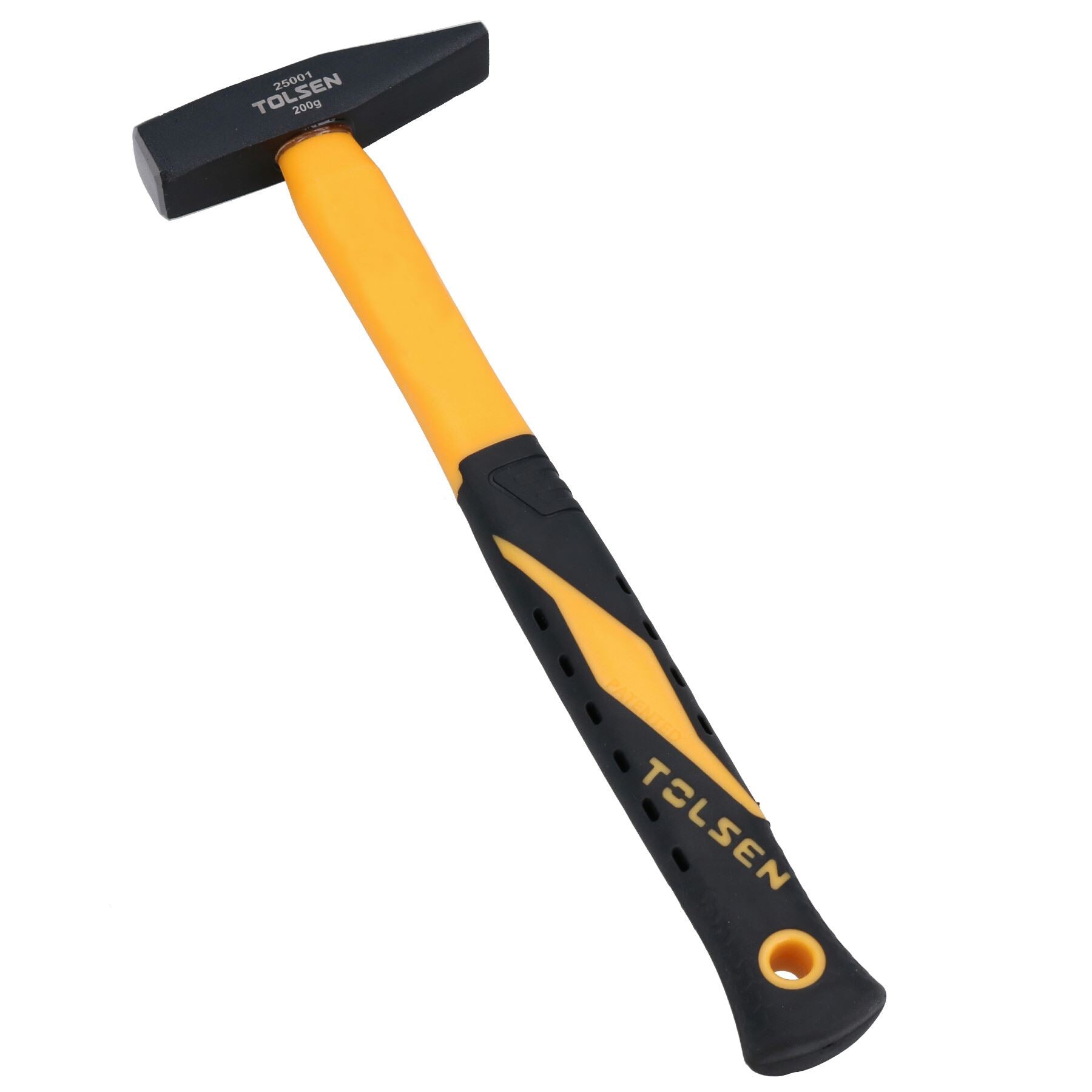 Marteau de géologue 200 g avec manche en caoutchouc, pic à pointe pointue pour fossiles, roche 7 oz