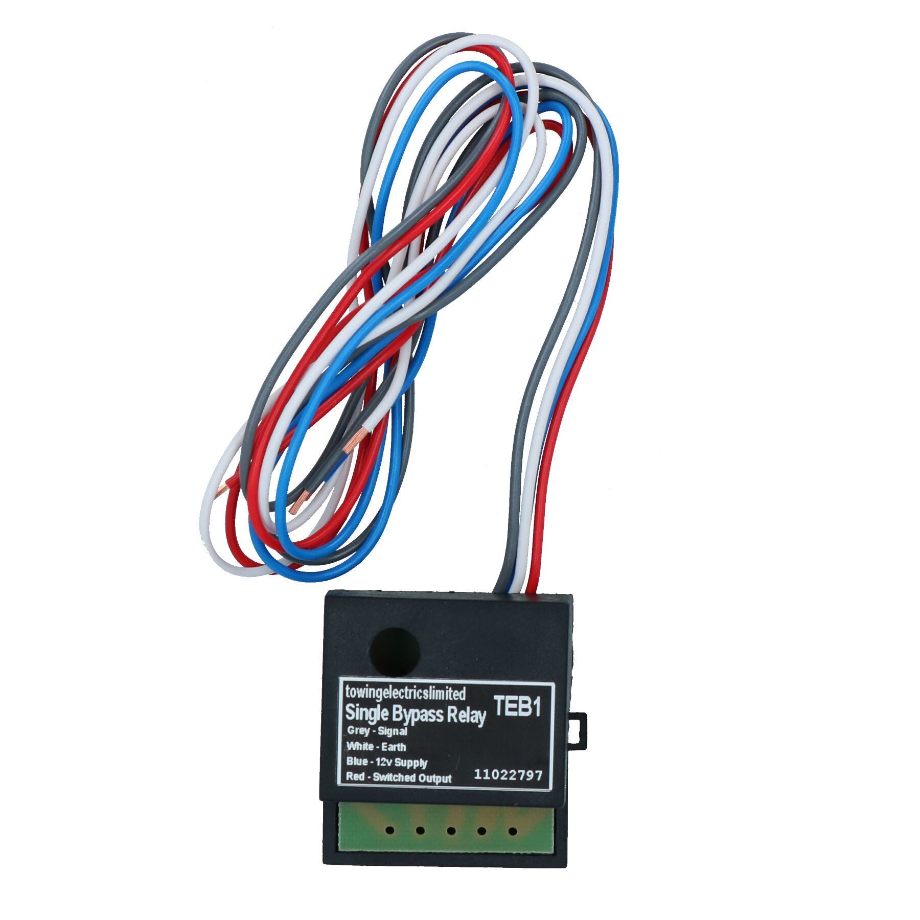 Single 1 Way 12v Bypass Relay Module for Ignition Feed Trailer Lights etc