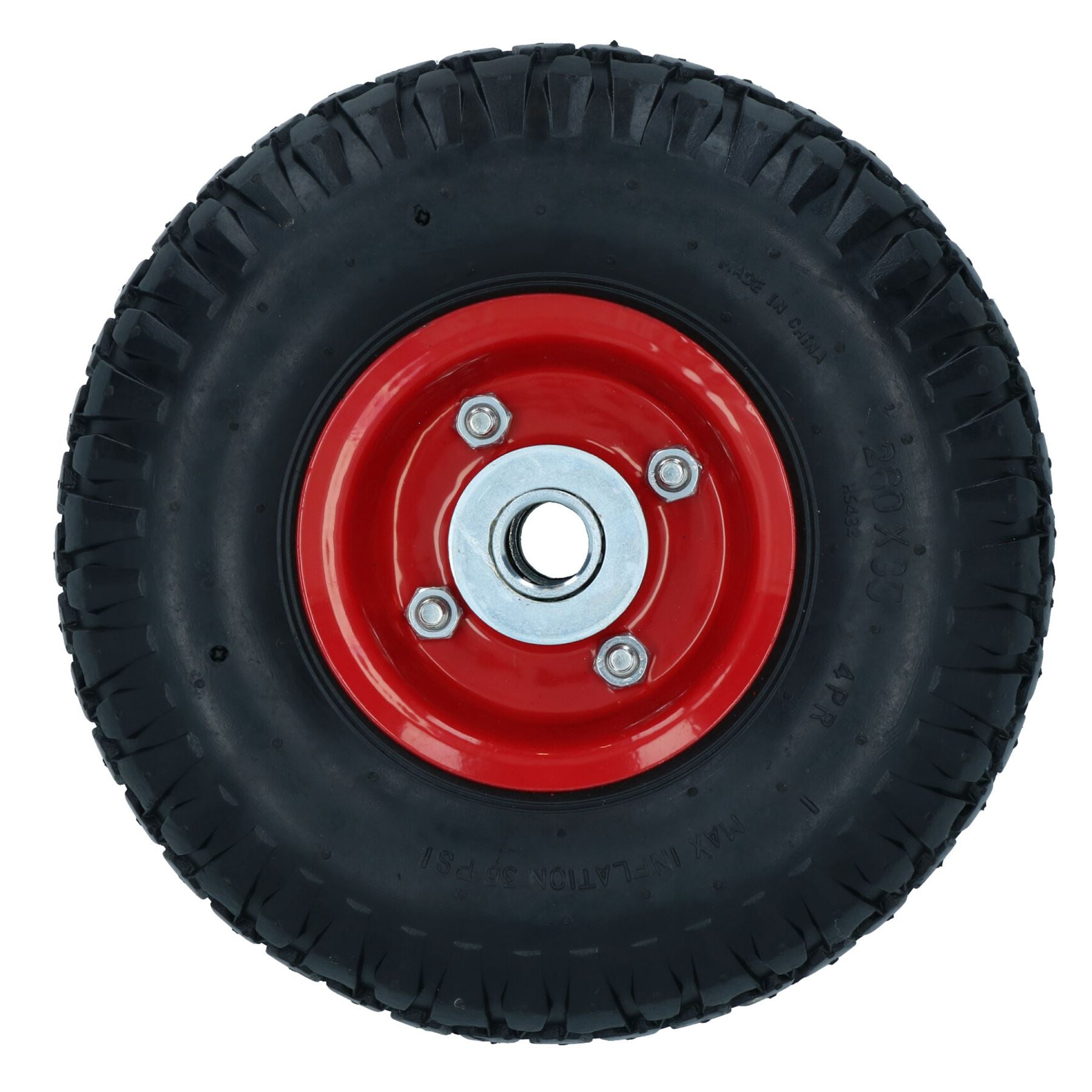 10" Lufträder für Sackkarre, Trolley, Transportkarre, Gartenkarre, Paar TE201