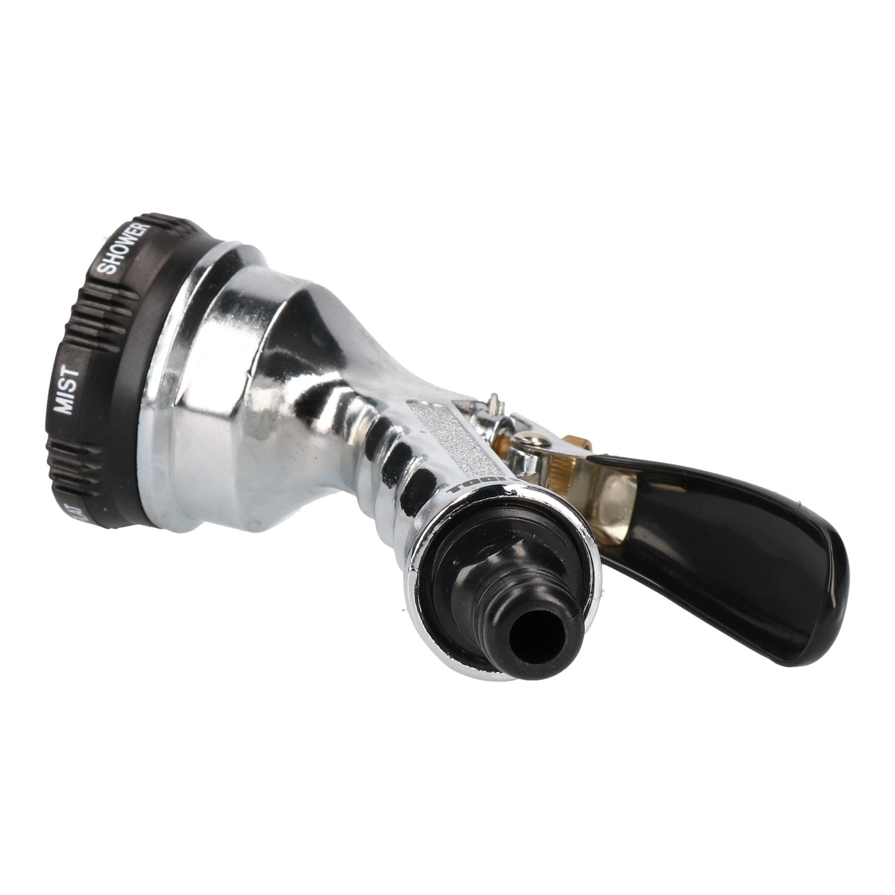 Metal Hose Pipe Watering Spray Gun Nozzle 6 Function Rubber Non-Slip Grip