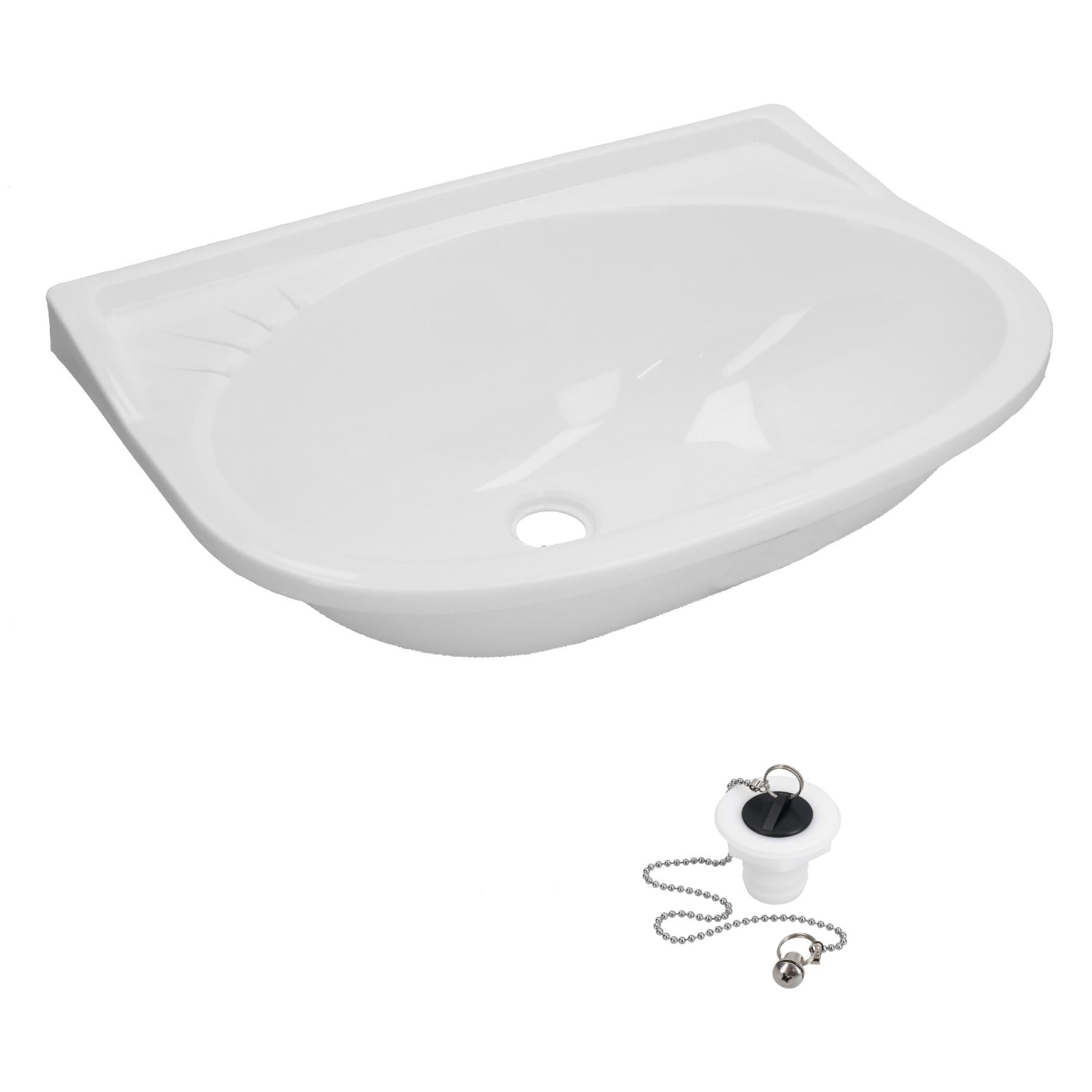 High Quality Caravan Motorhome Boat Mini Bathroom Toilet Sink Plastic Vanity