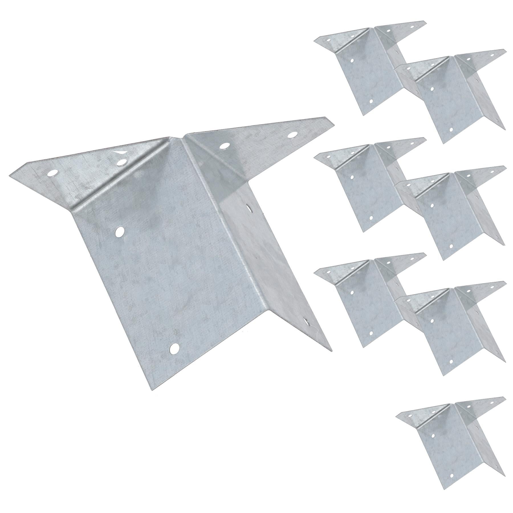 Arris Rail Bracket Fence Post Support Galvanised 100mm, 225mm or 300mm