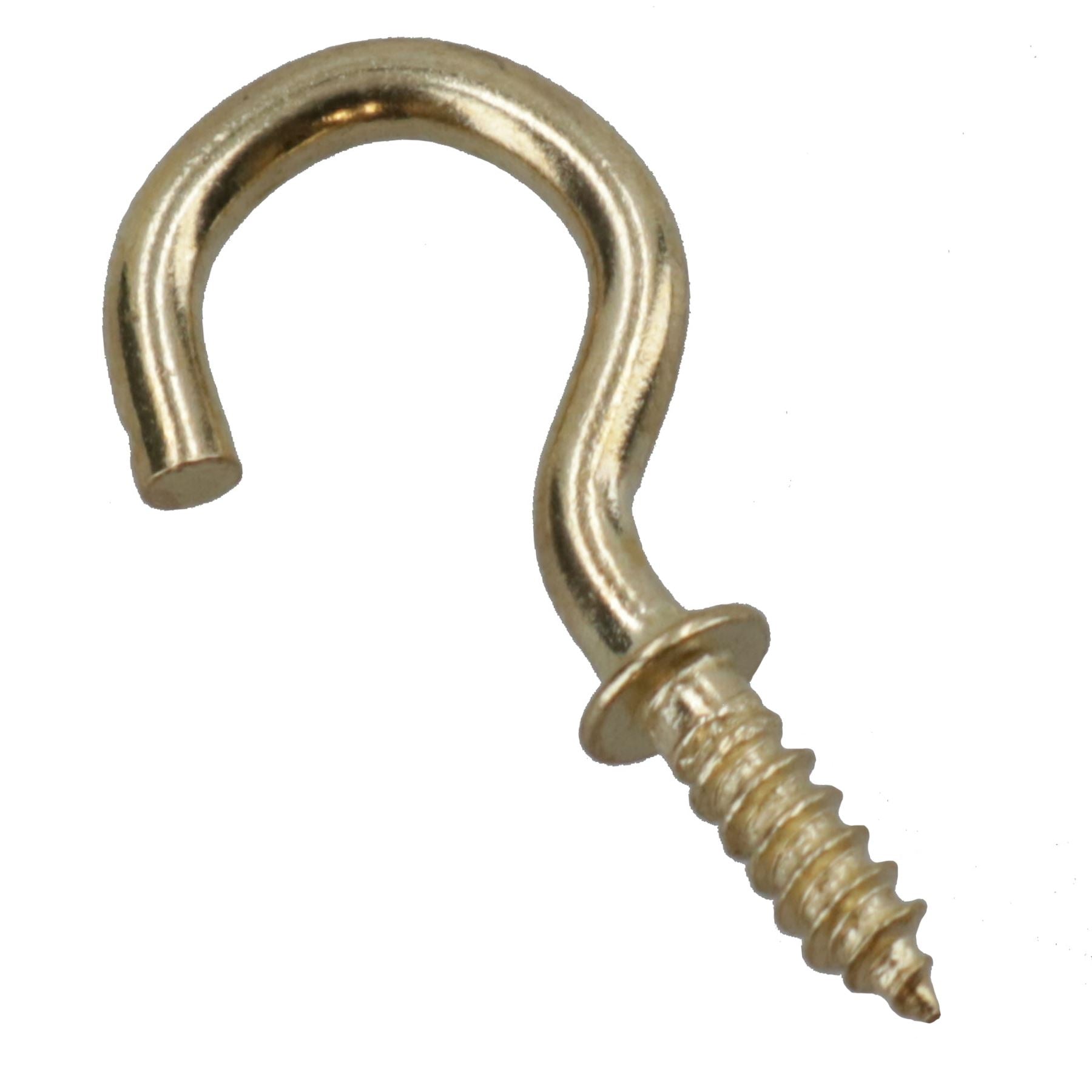 Crochets à vis à épaulement Attaches Cintre Plaqué laiton 8 mm de diamètre 16 mm de longueur