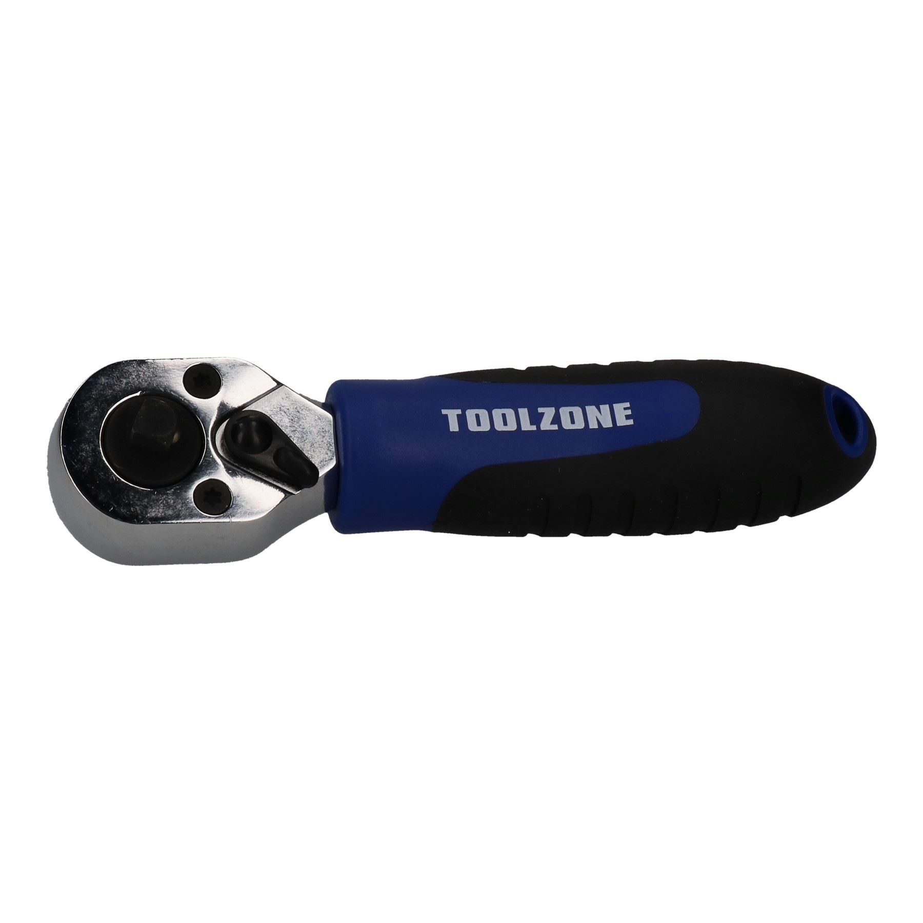 Clé à cliquet double à tête courte 1/4" et 3/8" avec manche réversible à 72 dents