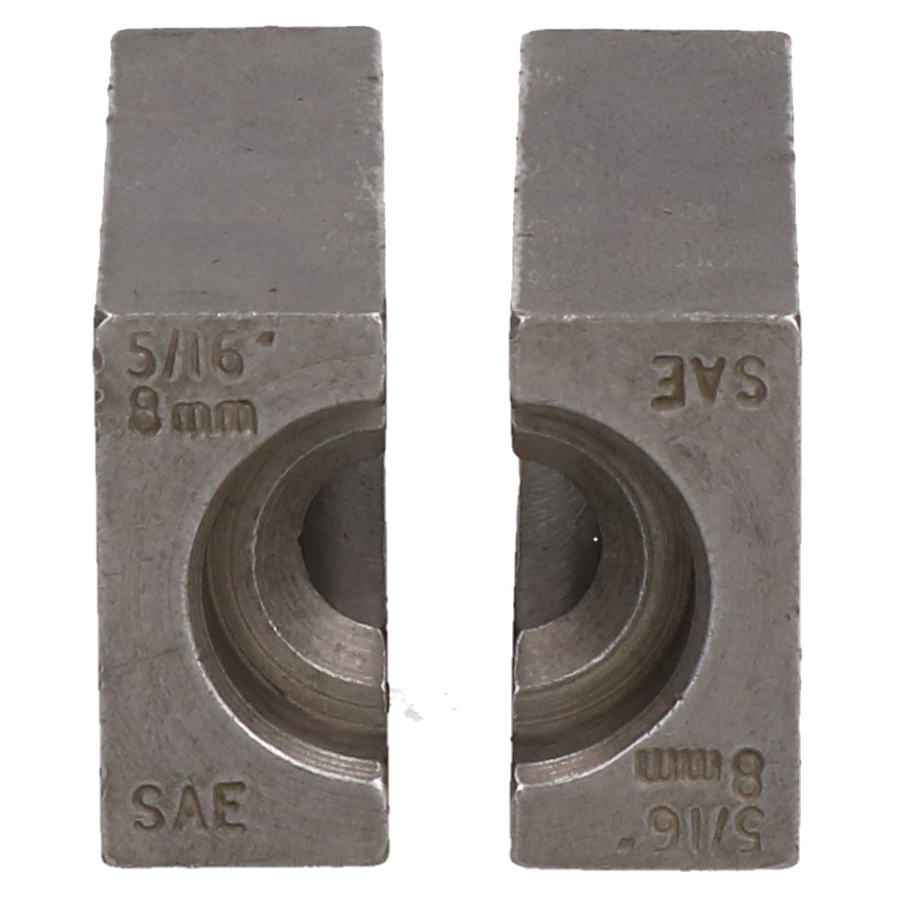 Banc d'évasement de conduite de frein SAE 5/16" 8 mm Outil d'évasement Pince à matrice fendue simple double