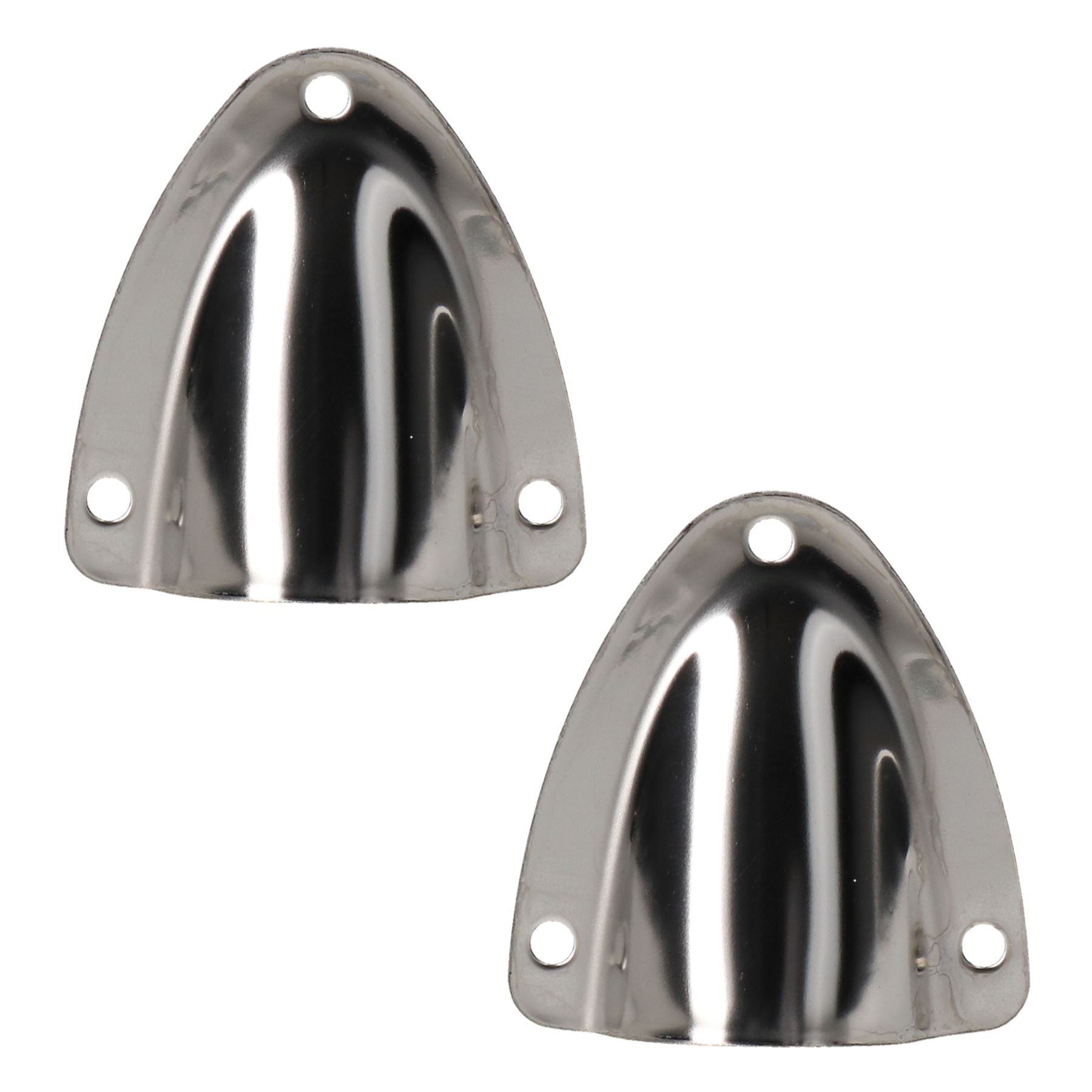 Couvercle de drain de grille d'aération en forme de coquille en acier inoxydable poli 45 mm