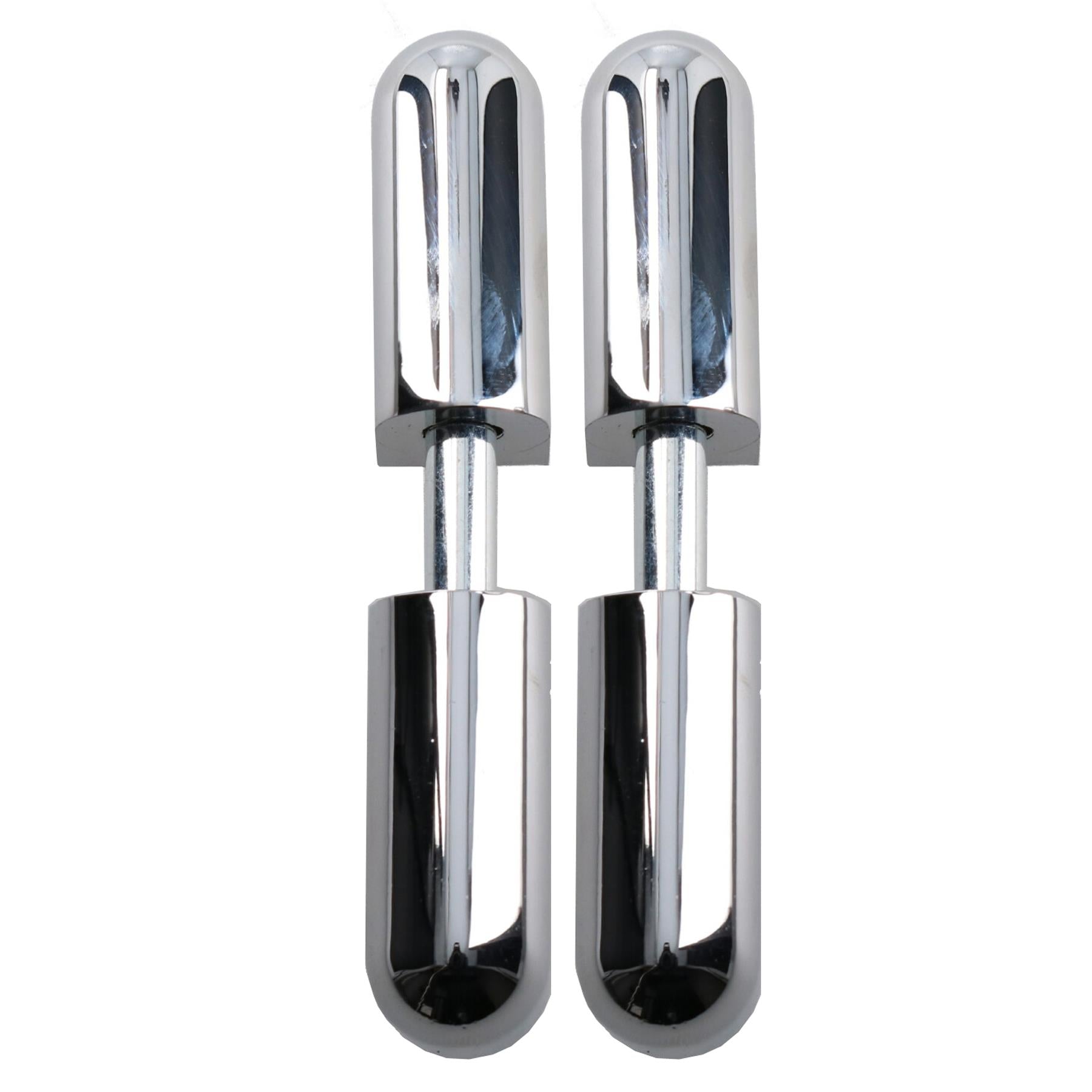 Charnière à rotule chromée à fixation dissimulée 16 x 76 mm pour usage intensif et industriel