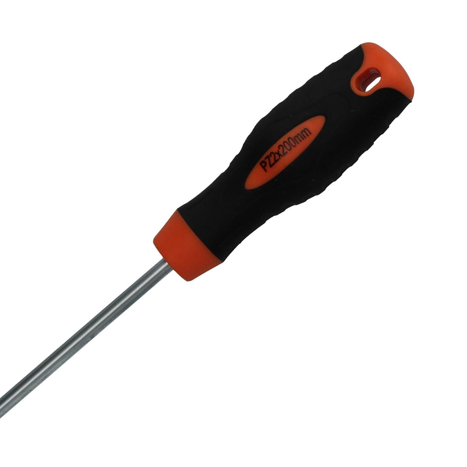 Tournevis long Pozi PZ2, tige de 200 mm, longueur totale de 310 mm, poignée en caoutchouc