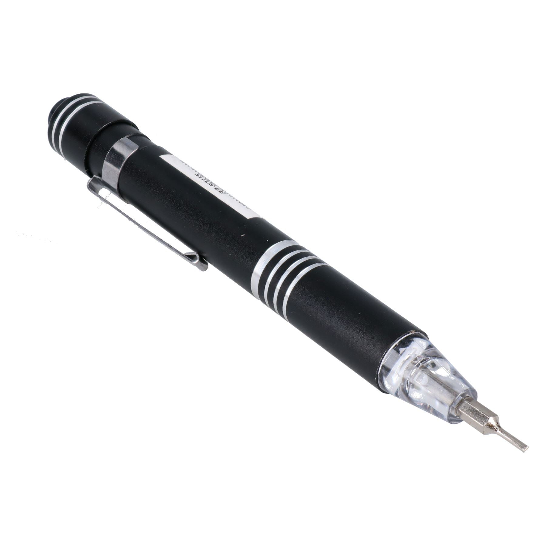 6 in 1 LED Precision Screwdriver Magnetic Pocket Pen Slotted Flathead Phillips