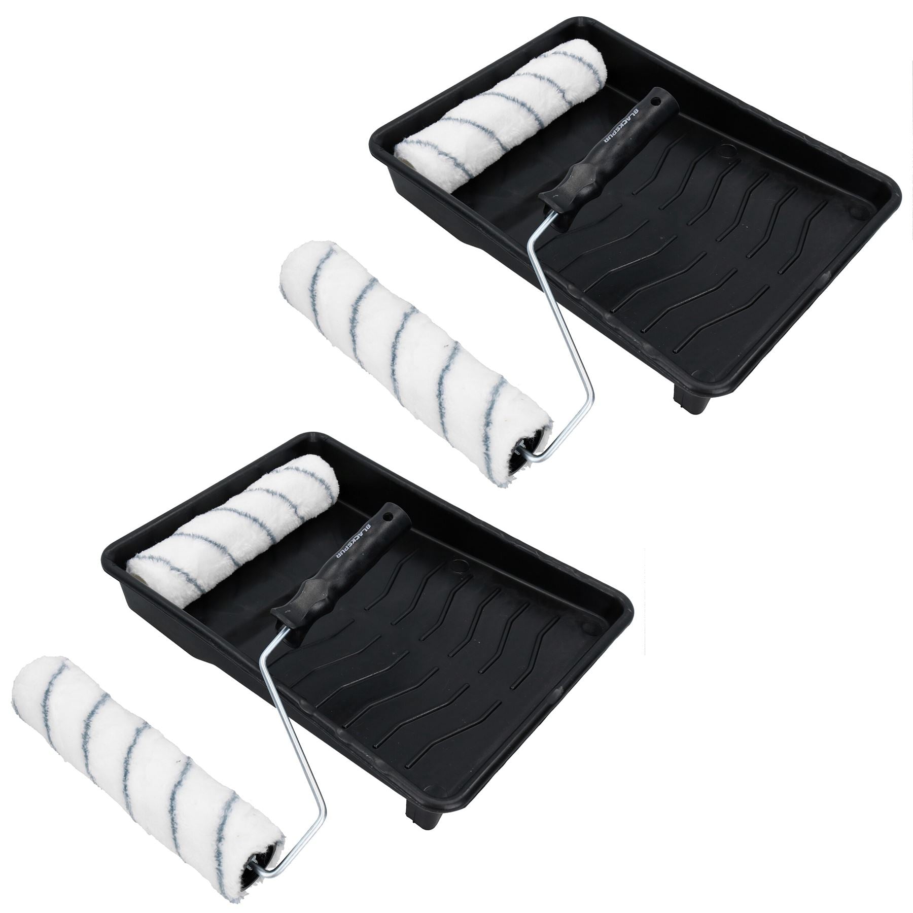 Rouleau à peinture à poils moyens de 230 mm (9 po) + plateau pour peinture et décoration