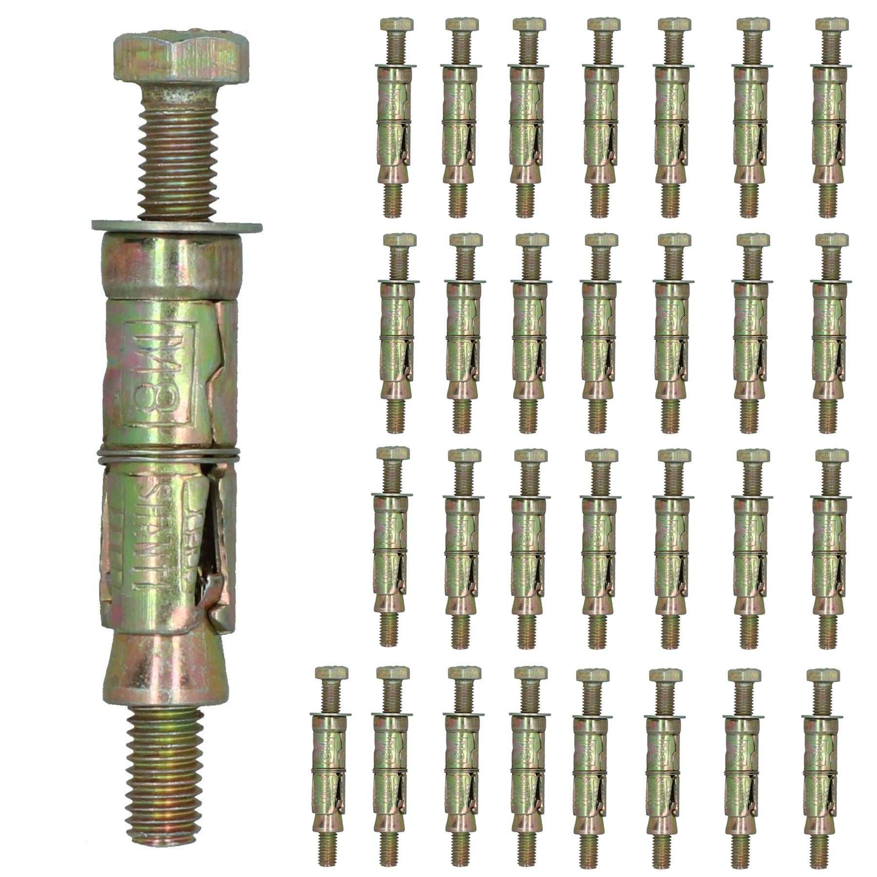 M8 8mm x 75mm Expansion Rawl Bolt for Masonry Sleeve Anchors Fastener