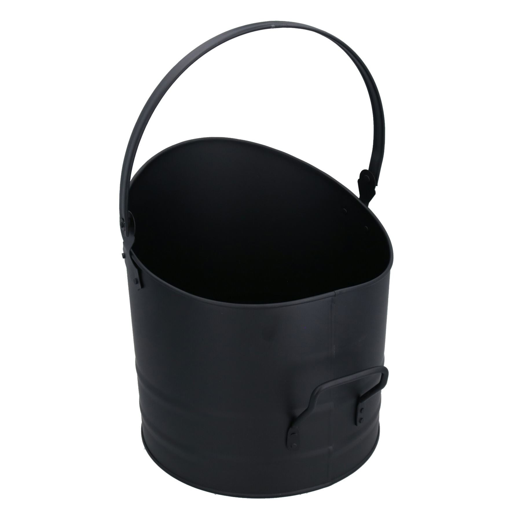 Eclipse Style Black Coal Log Burner Scuttle Bucket Wide Mouth Fire Fireplace