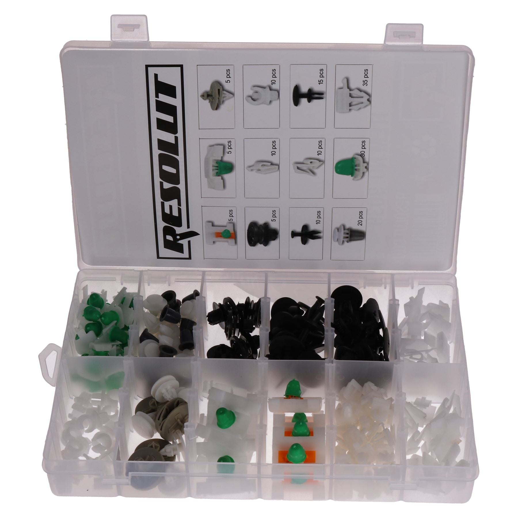 Assortiment de 160 clips de garniture pour Audi, rivets de fixation, œillets de fixation