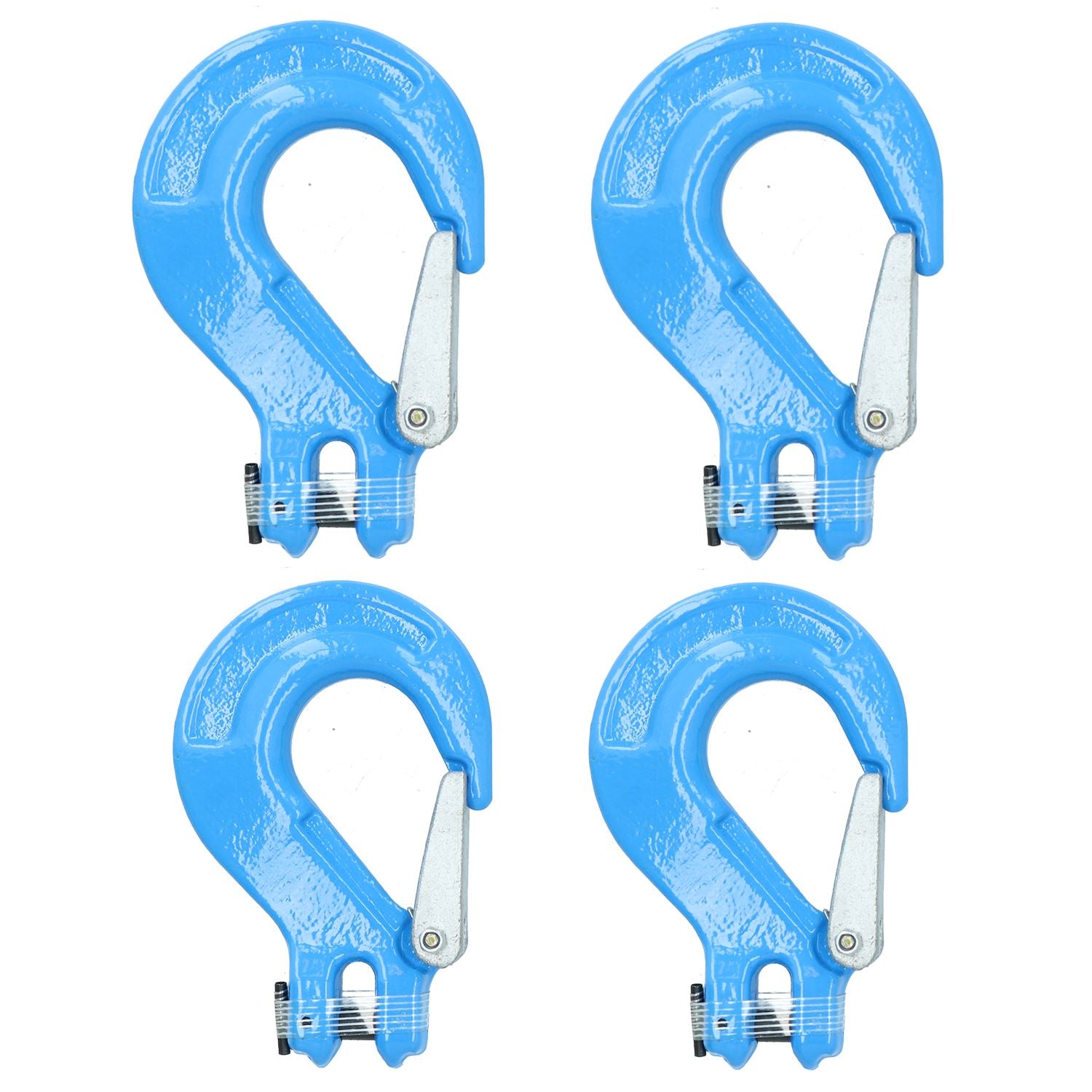 Clevis Sling Hook Safety Catch Max Lifting Capacity 2 Ton For 8mm Chain 4pk