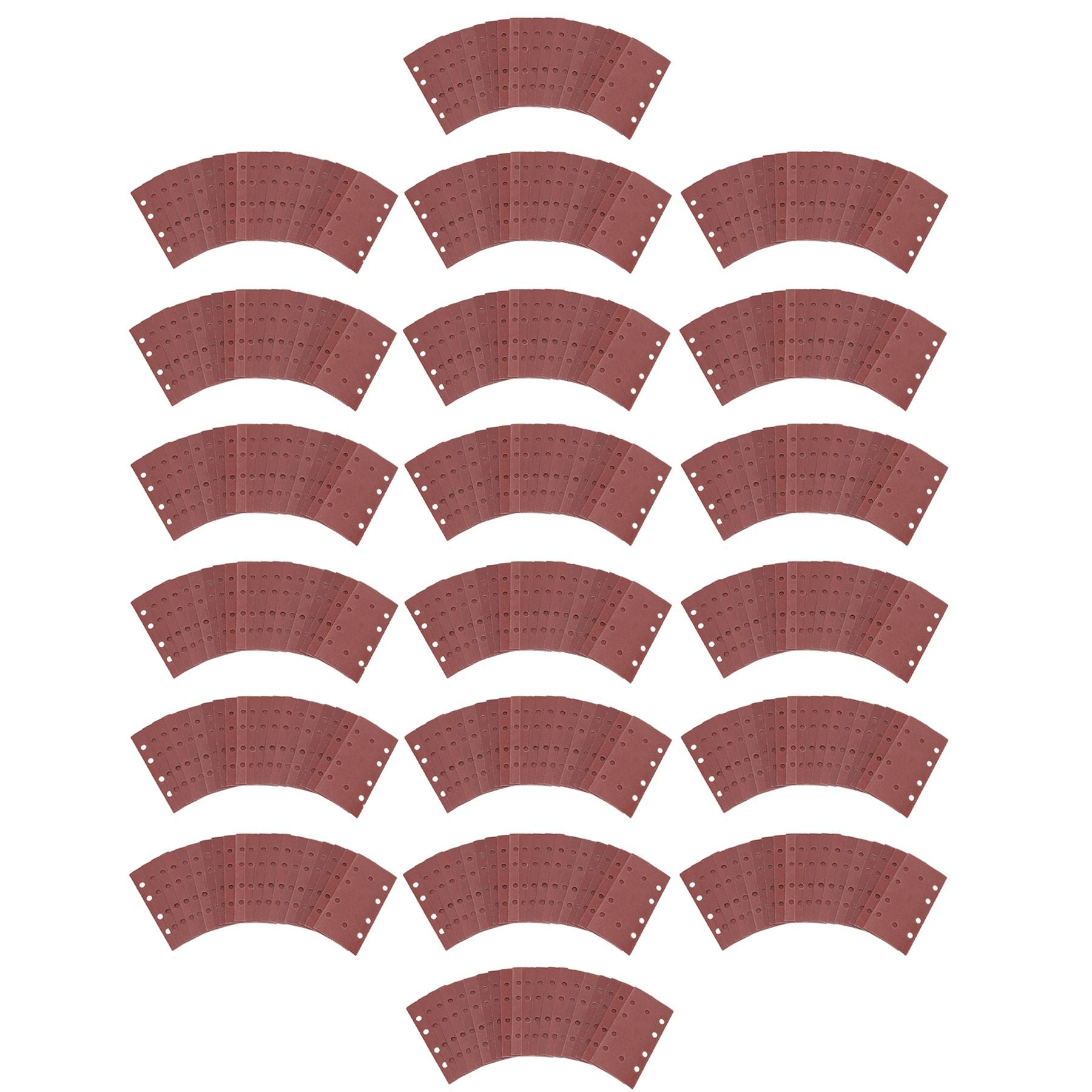 Feuilles de papier abrasif pour ponceuse à grains mixtes auto-agrippants, grain 40 – 120