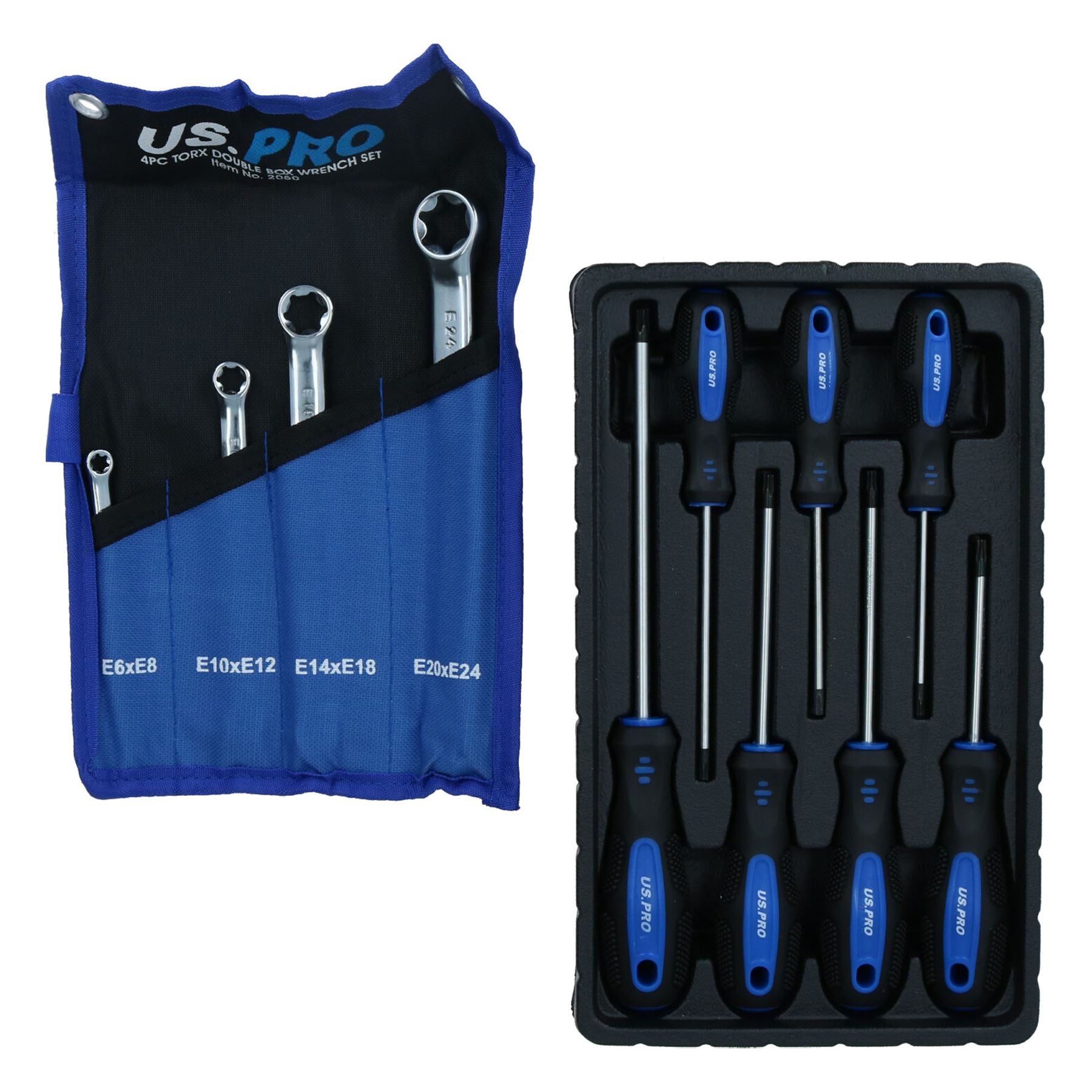 Tournevis Torx Star mâle femelle Clés plates E T10 – T30 + E6 – E24