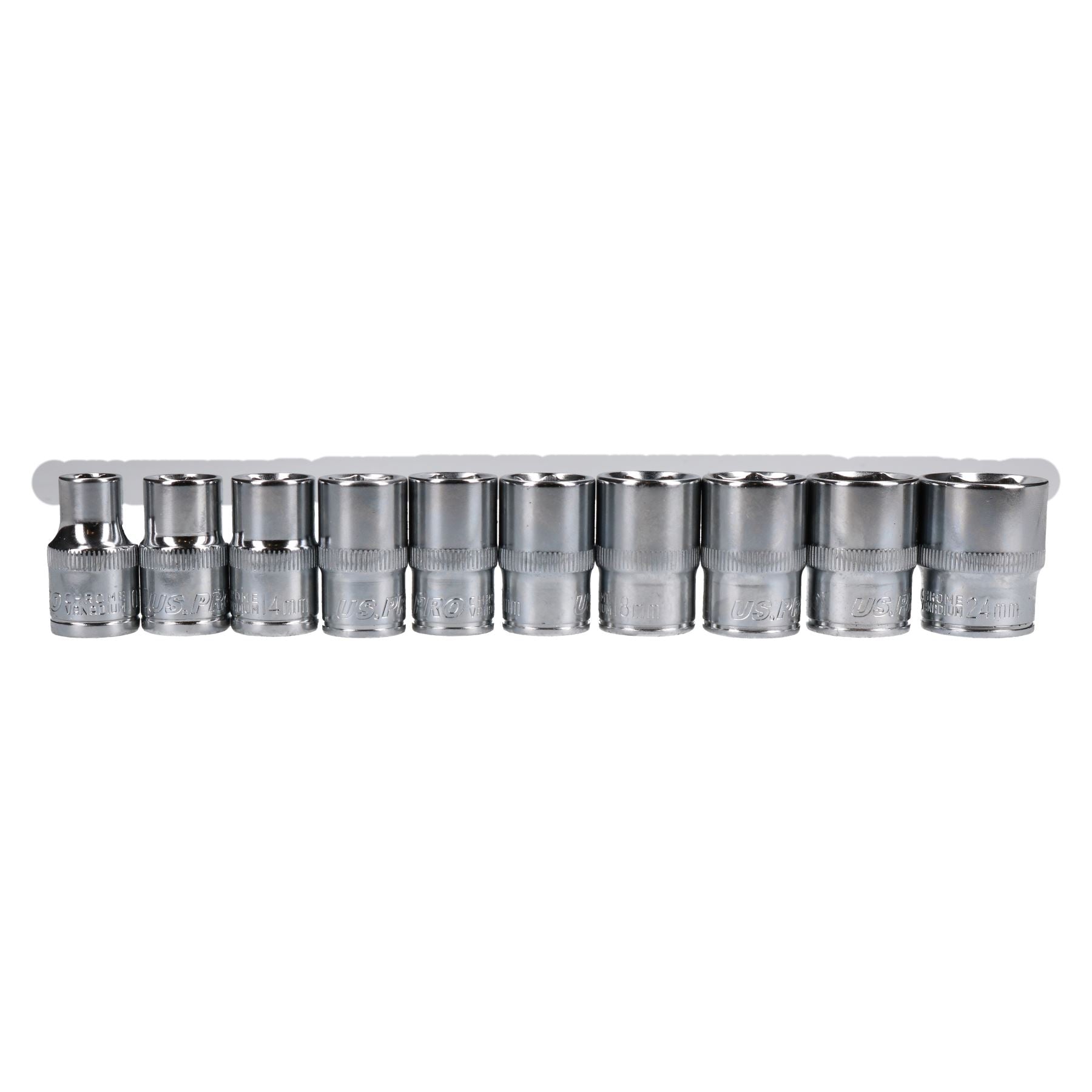 37pc 1/4" 3/8" And 1/2" Metric Shallow Socket And Accessory Set 4mm - 24mm