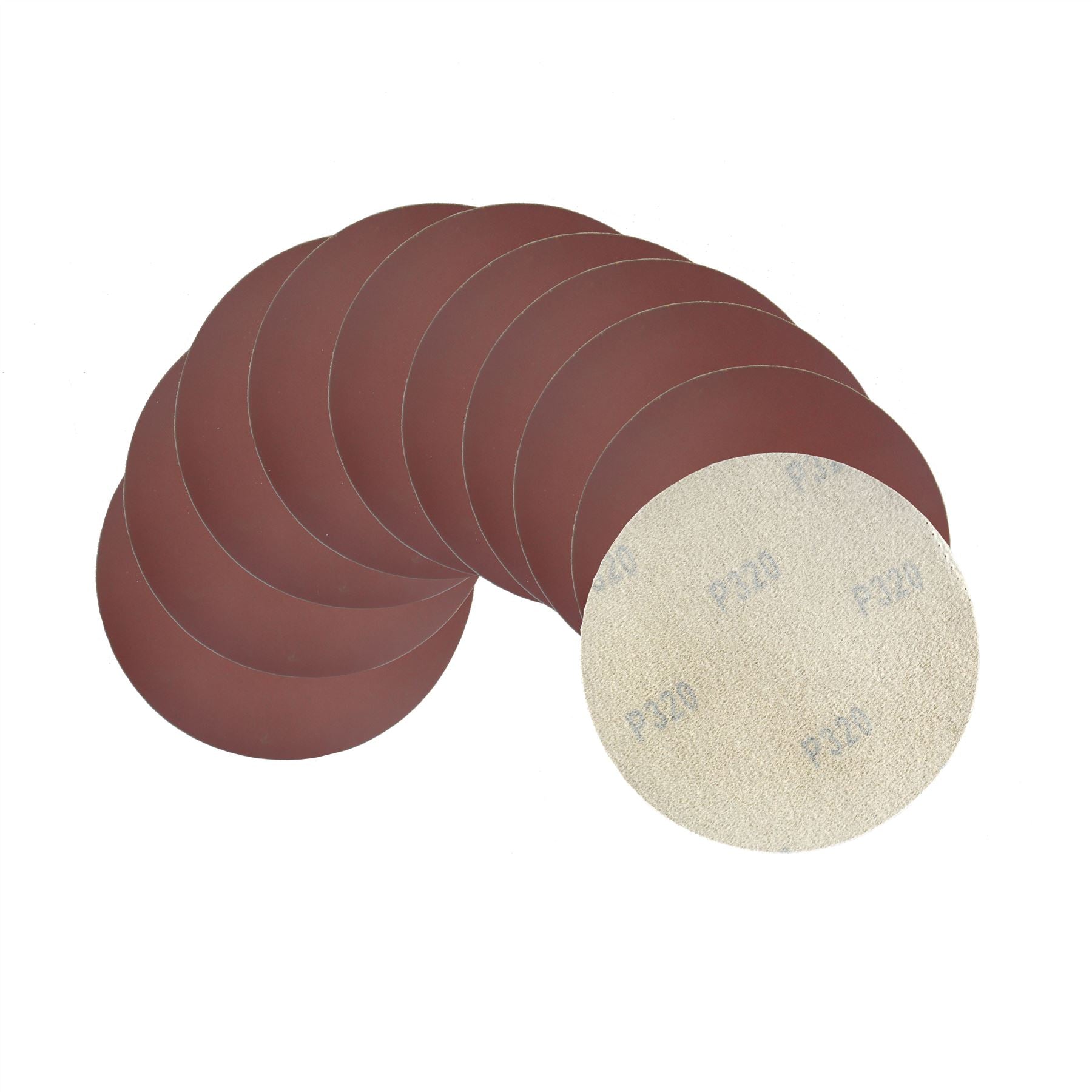 Klett-Schleifscheiben für Exzenterschleifer, 10 Stück, 180 mm, P320, SIL353