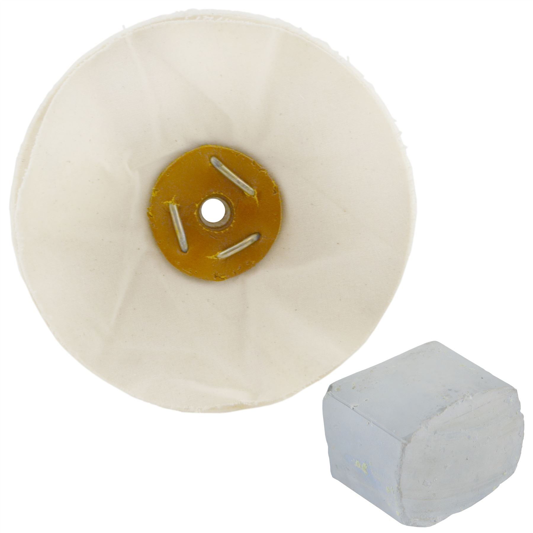 G Balai de polissage final souple non cousu 6" x 1,5" 3 rangées avec composé 250 g