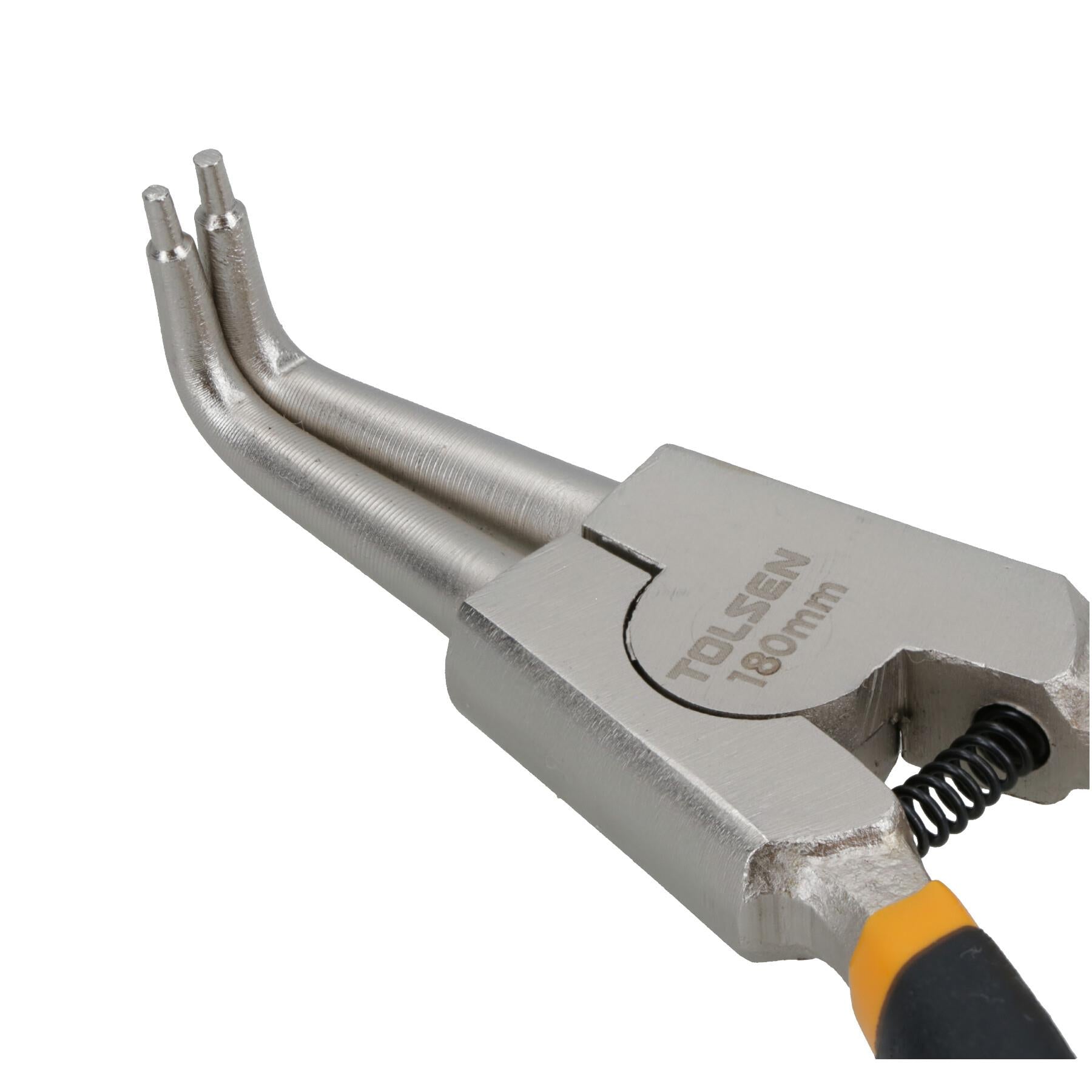 Individual Circlip Plier External Bent 7" / 180mm with dipped handle