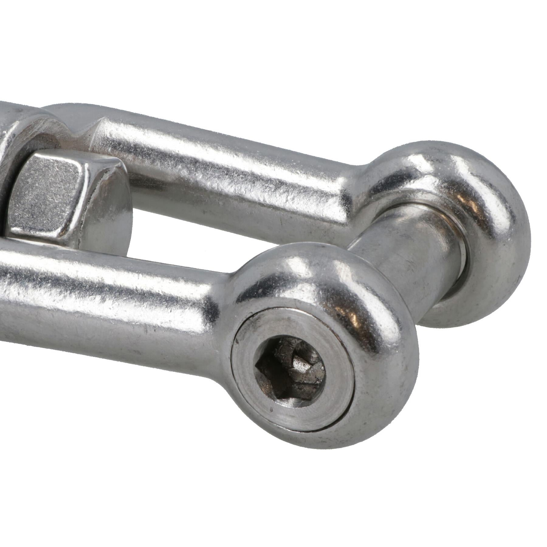 Swivel Shackle Anchor Chain 10mm Jaw Hexagonal Socket 316 Stainless Steel