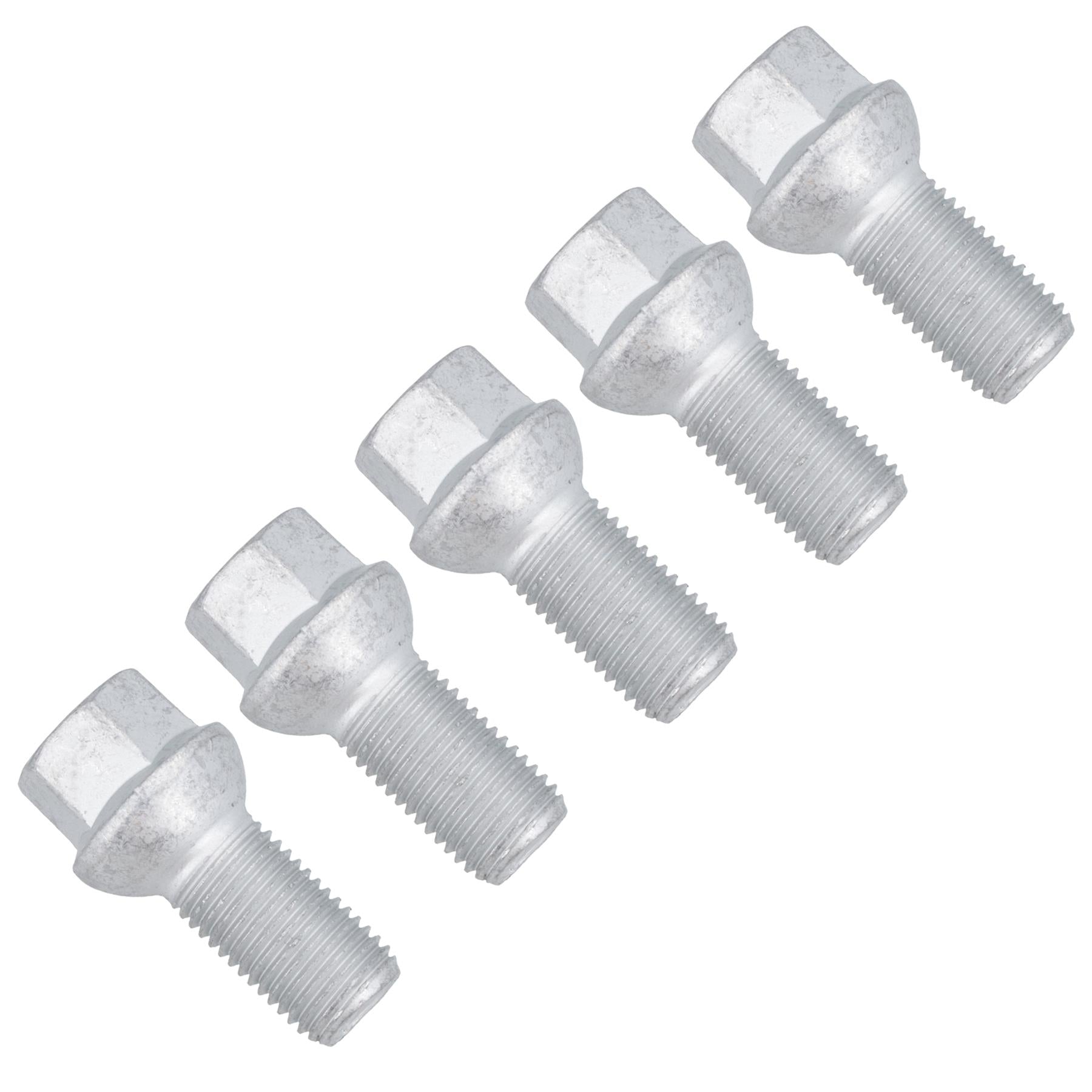 M14 x 1.5 Replacement Wheel Bolts Spherical for Trailer Hubs Hub Pack of 5