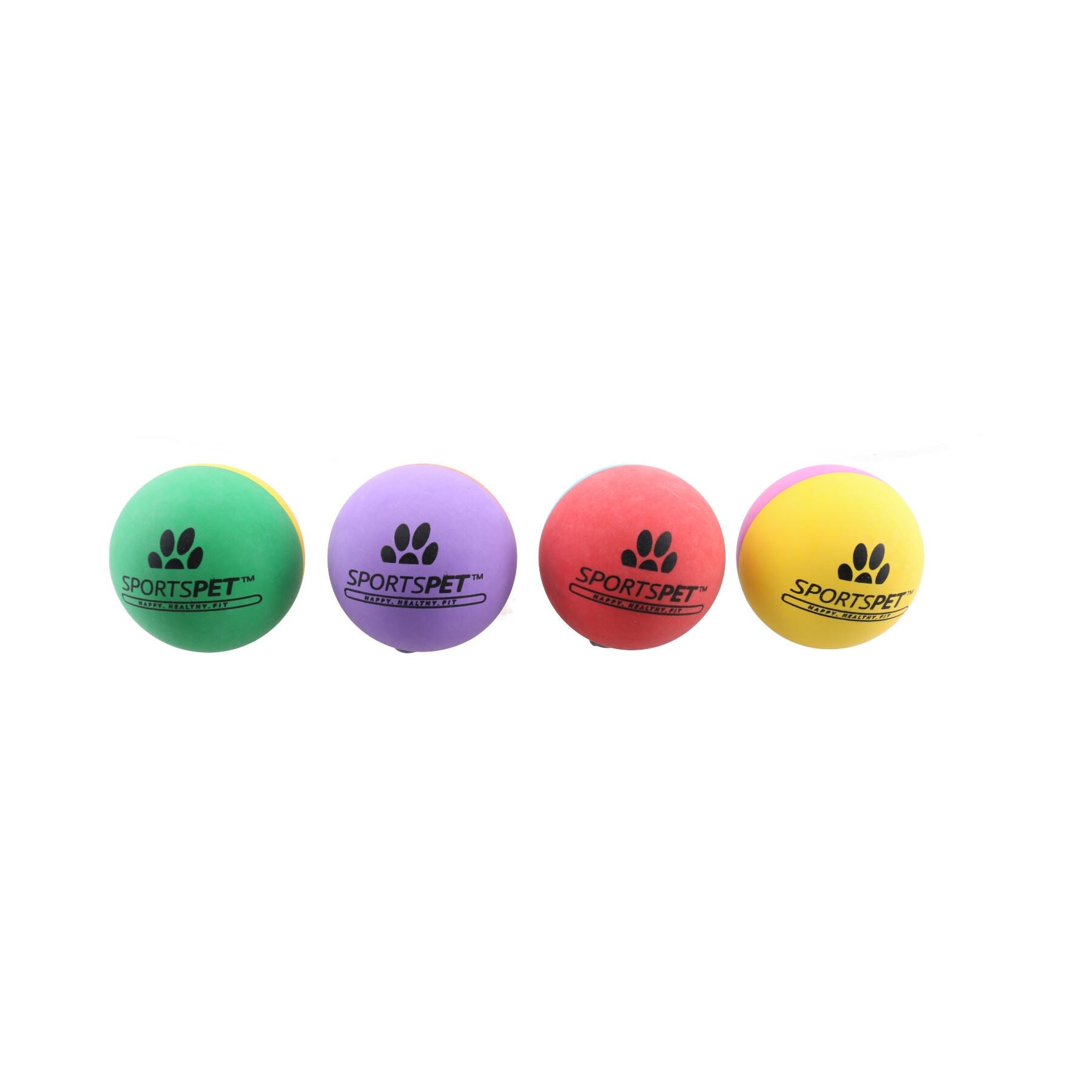 4.5cm Tough Mini High Bounce Non Toxic Rubber Balls for Cats Puppy Dogs