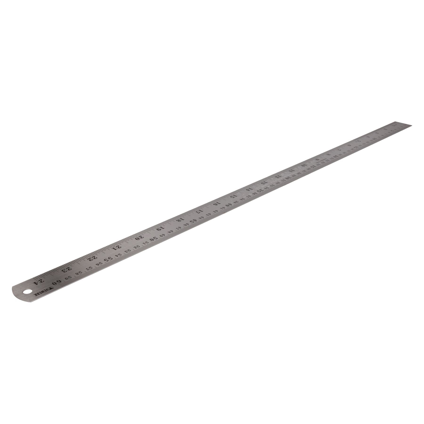 Règle en acier inoxydable 24" / 600 mm Marquages métriques impériaux Mesure de mesure