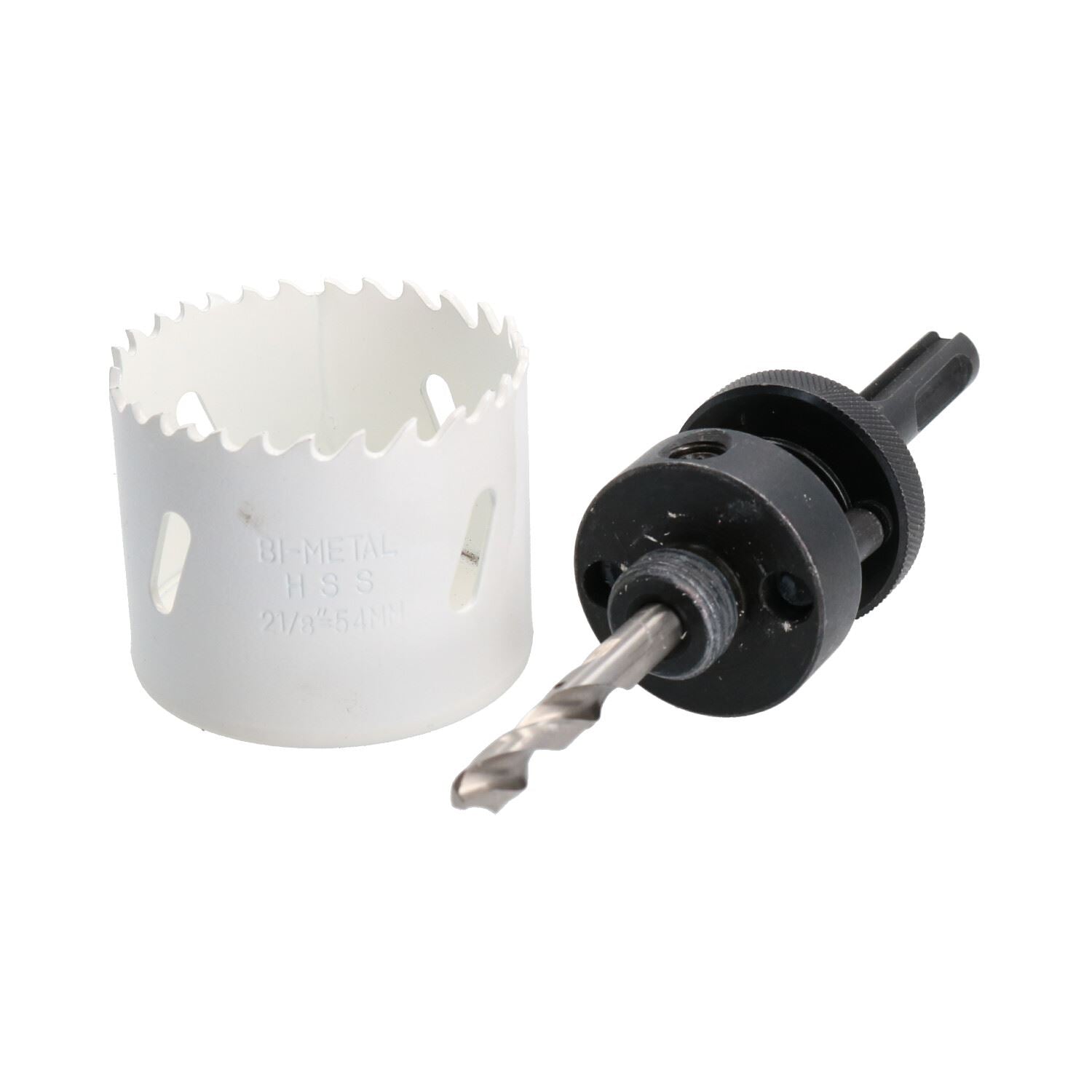 SDS-Plus-Dorndornaufsatz, komplett mit HSS-Lochsäge, 32 mm – 152 mm
