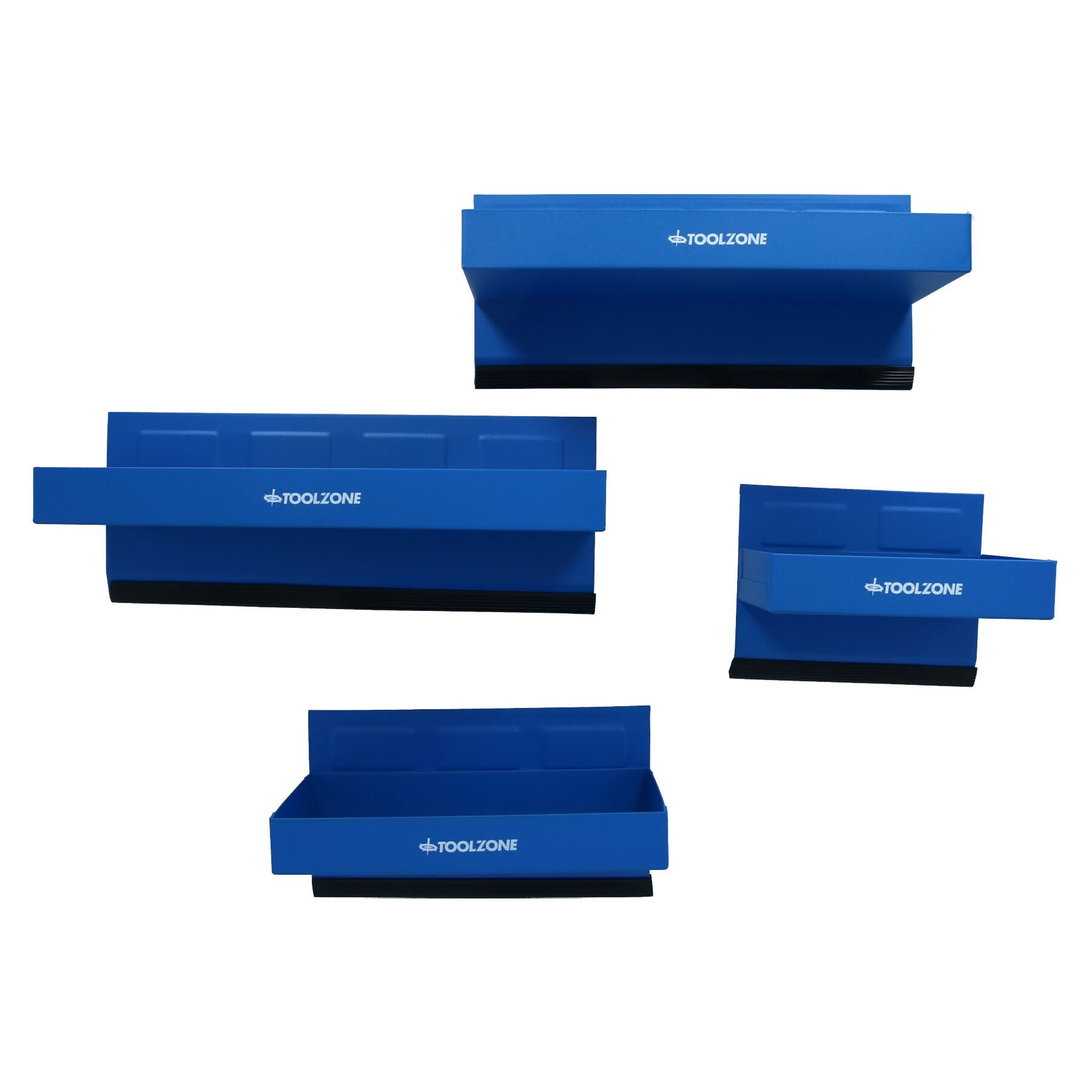 Magnetic Tool Tray Storage Holder Set Side Shelf Tool Box Cabinets 4pc Set