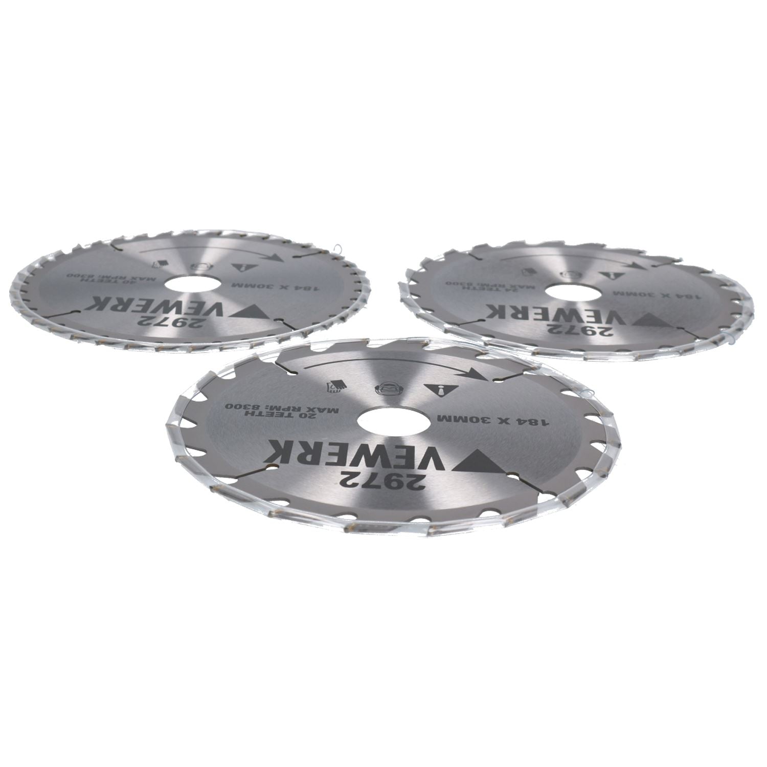 184 mm x 30 mm TCT Kreissägeblätter mit Wolframkarbidspitze, 20, 24, 40 Zähne
